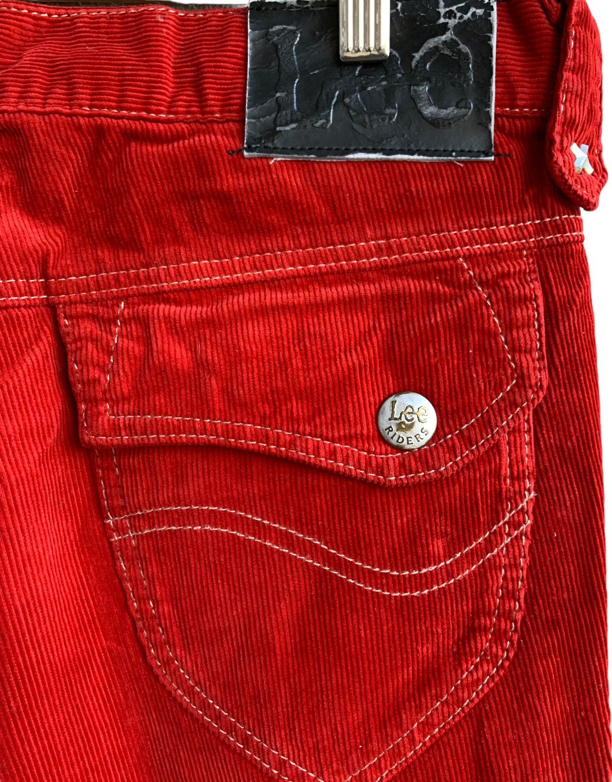 If Six Was Nine Vintage Lee Raiders Corduroy Flares Jeans Size US 32 / EU 48 - 10 Thumbnail