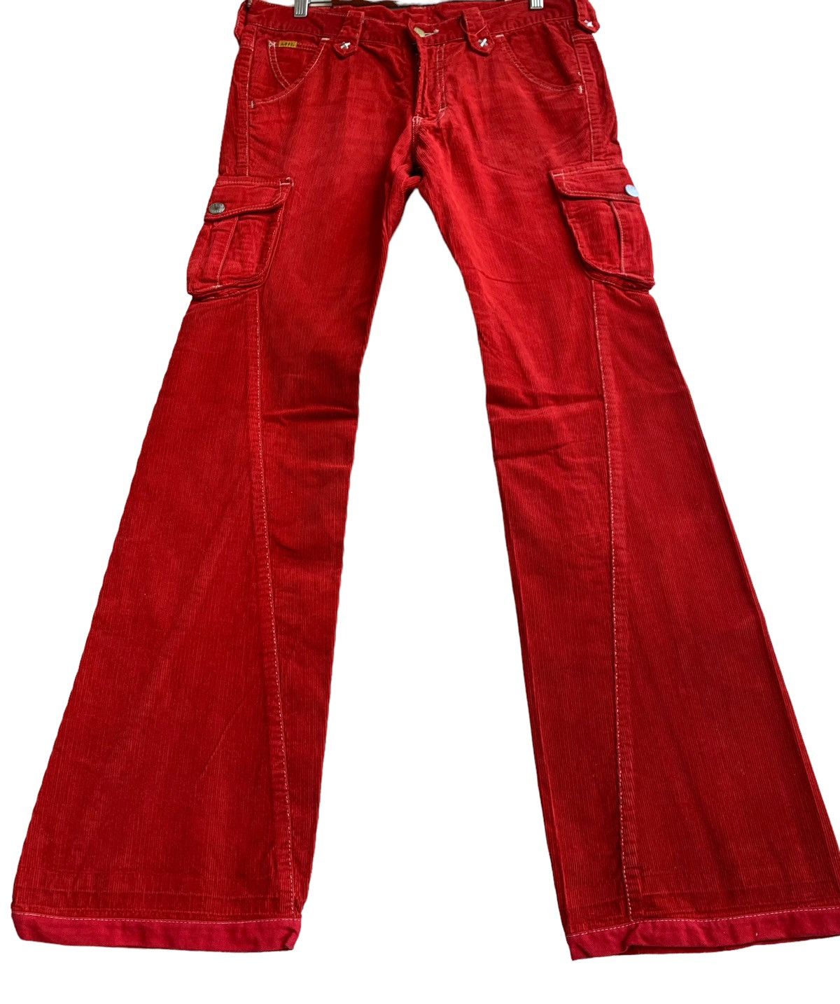 If Six Was Nine Vintage Lee Raiders Corduroy Flares Jeans Size US 32 / EU 48 - 3 Thumbnail