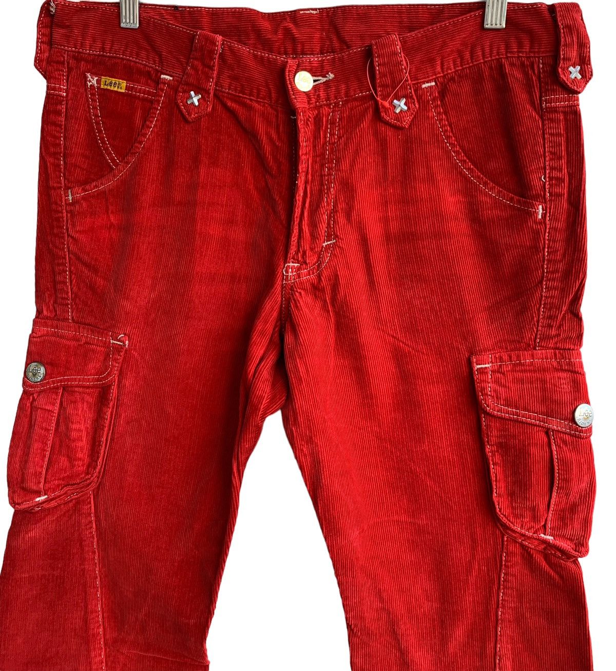 If Six Was Nine Vintage Lee Raiders Corduroy Flares Jeans Size US 32 / EU 48 - 9 Thumbnail