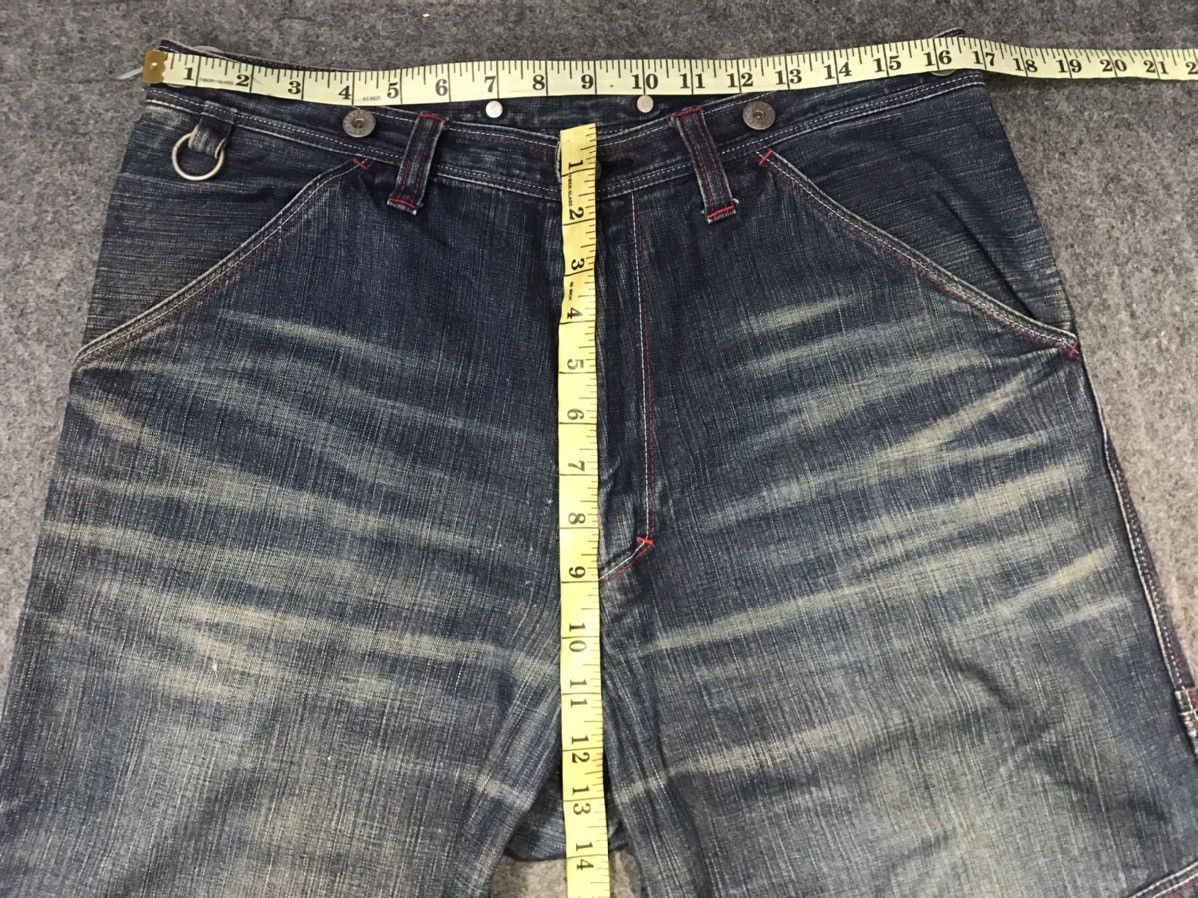 Japanese Brand Doarat Multipockets Carpenter Double Knee Denim Jeans Size US 32 / EU 48 - 10 Thumbnail