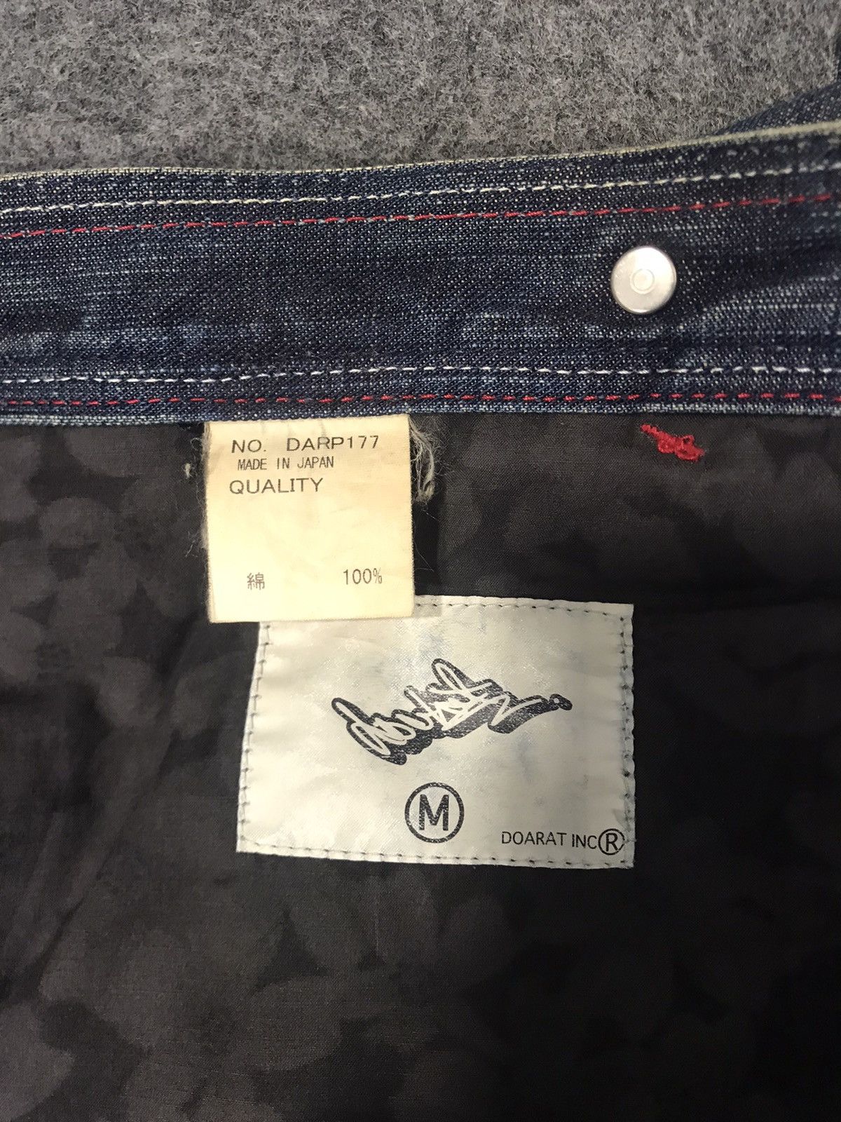 Japanese Brand Doarat Multipockets Carpenter Double Knee Denim Jeans Size US 32 / EU 48 - 7 Thumbnail