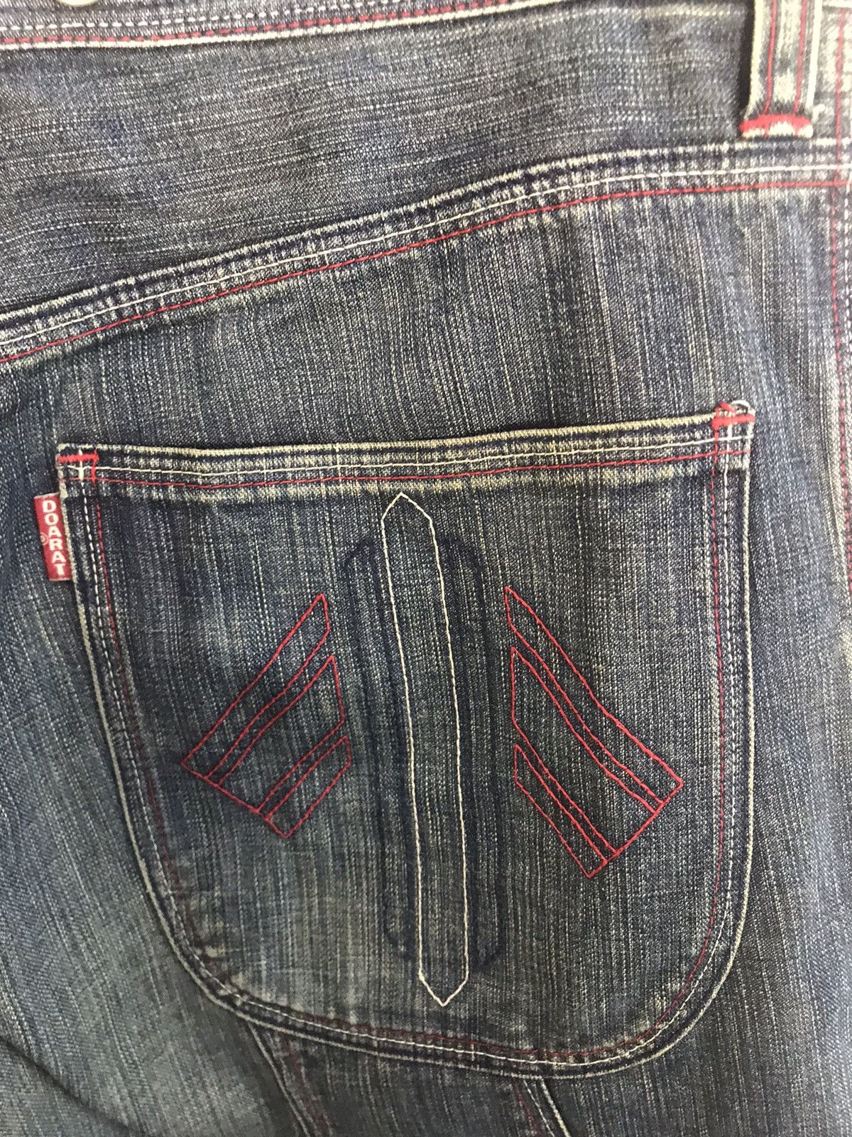 Japanese Brand Doarat Multipockets Carpenter Double Knee Denim Jeans Size US 32 / EU 48 - 5 Thumbnail