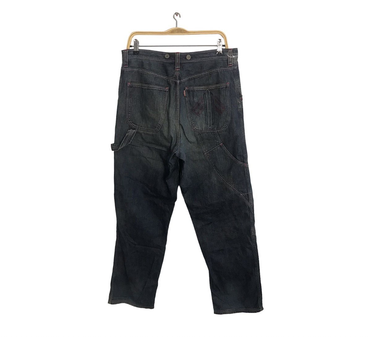 Japanese Brand Doarat Multipockets Carpenter Double Knee Denim Jeans Size US 32 / EU 48 - 1 Thumbnail