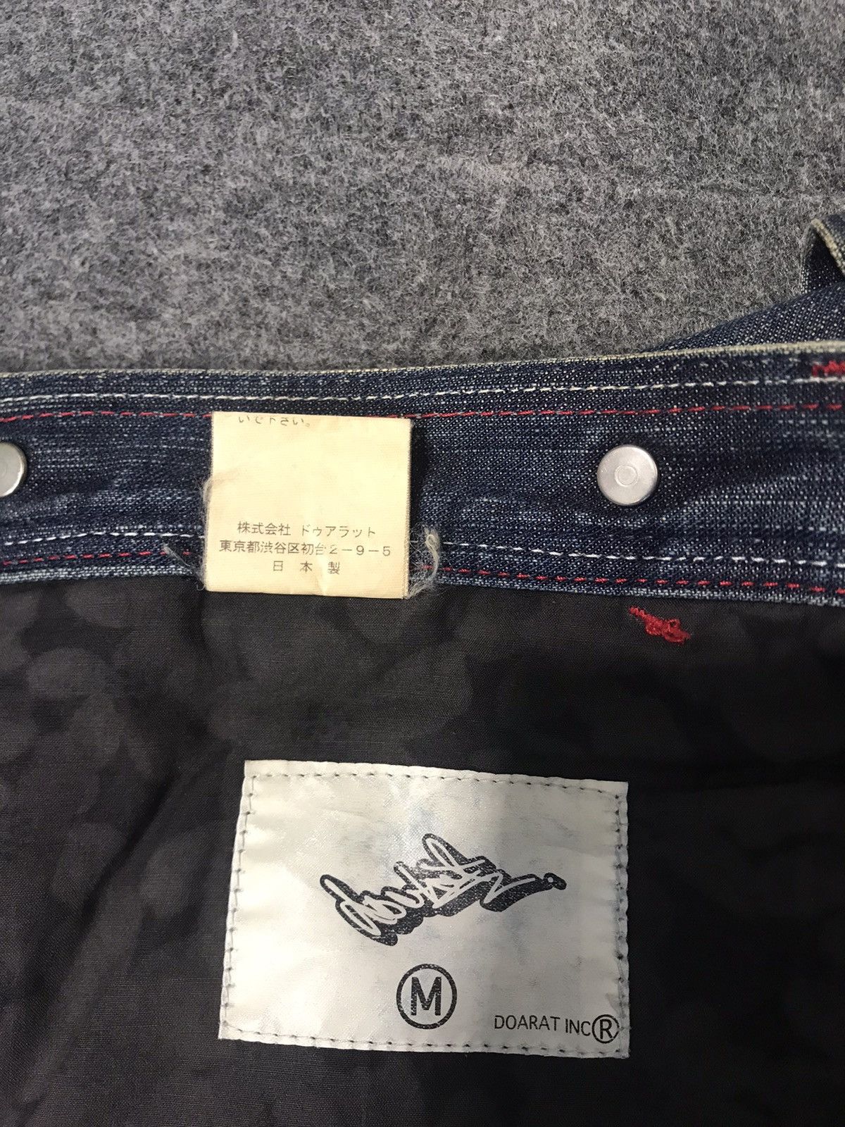 Japanese Brand Doarat Multipockets Carpenter Double Knee Denim Jeans Size US 32 / EU 48 - 9 Thumbnail