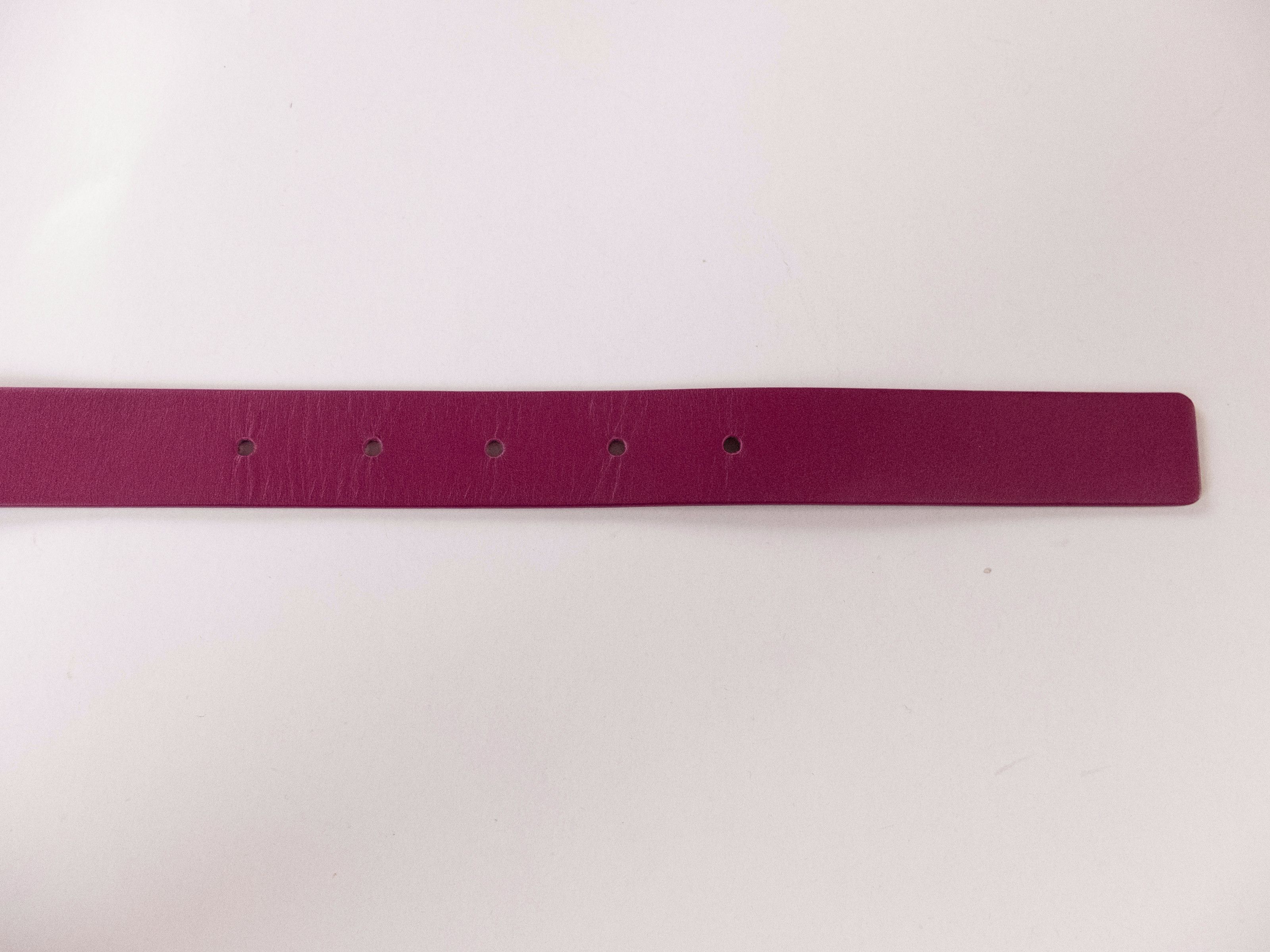 Bottega Veneta BOTTEGA VENETA pink gold triangle buckle leather belt 80 Size ONE SIZE - 8 Thumbnail