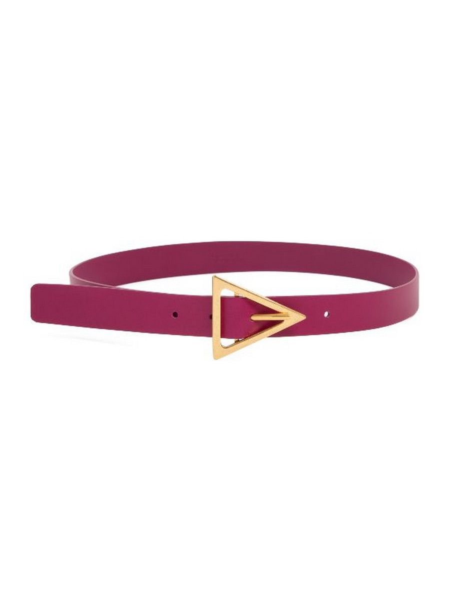 Bottega Veneta BOTTEGA VENETA pink gold triangle buckle leather belt 80 Size ONE SIZE - 1 Thumbnail
