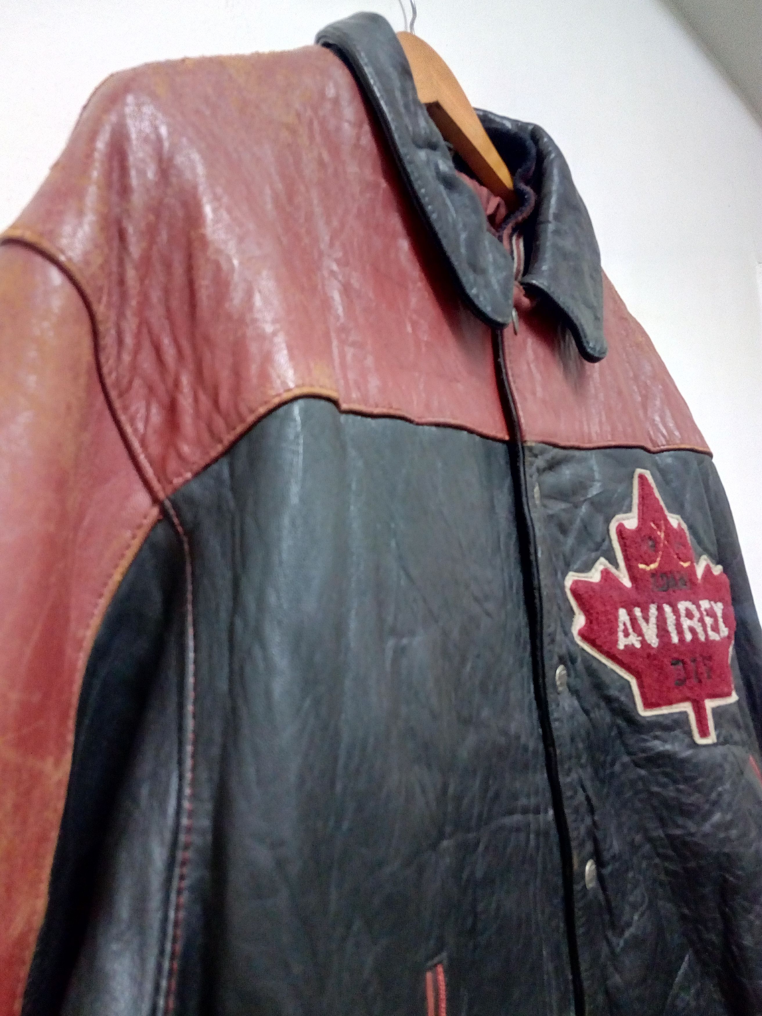 Avirex VINTAGE AVIREX LEATHER JACKET DISTRESSED Size US L / EU 52-54 / 3 - 5 Thumbnail