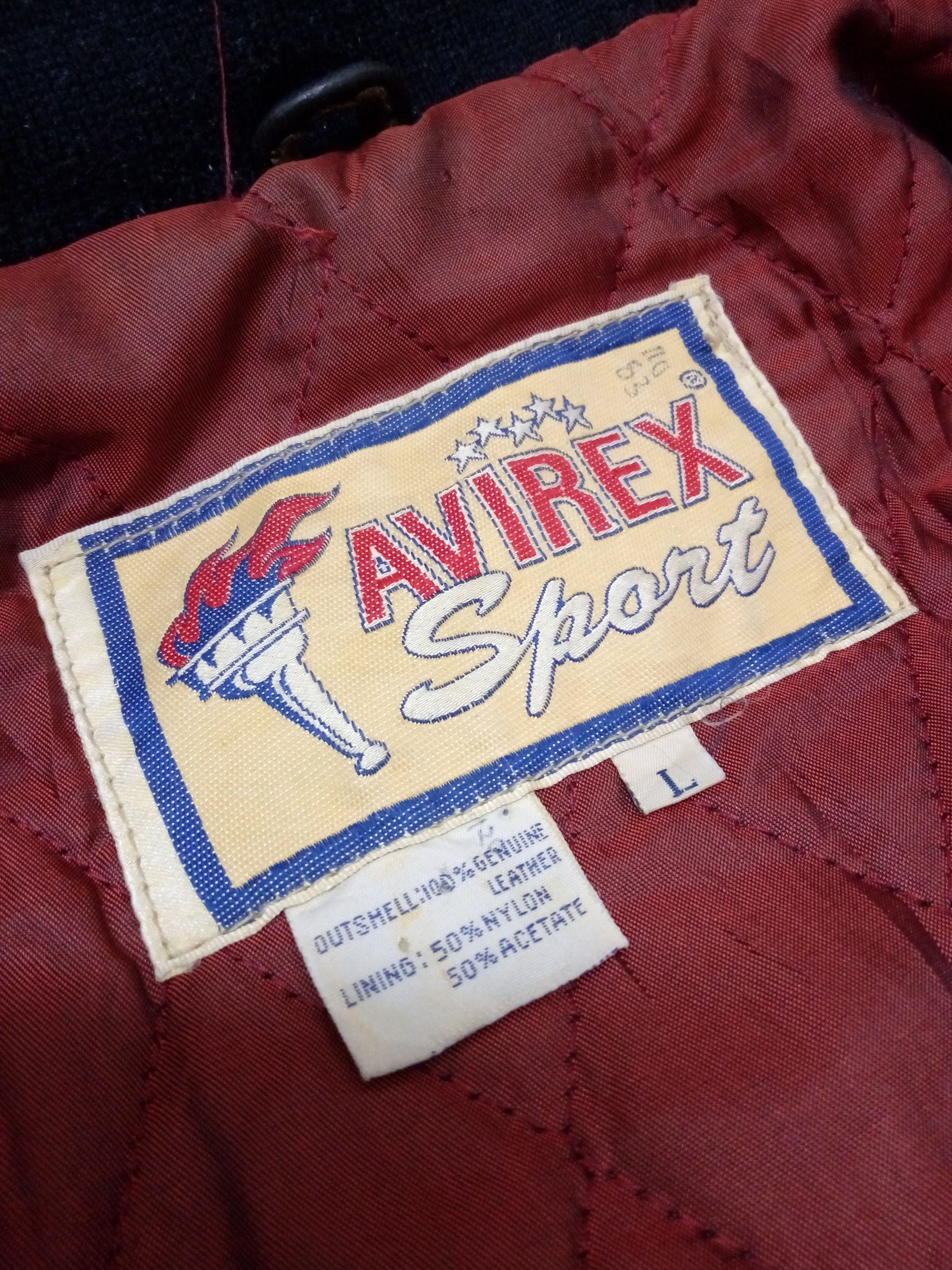 Avirex VINTAGE AVIREX LEATHER JACKET DISTRESSED Size US L / EU 52-54 / 3 - 14 Thumbnail