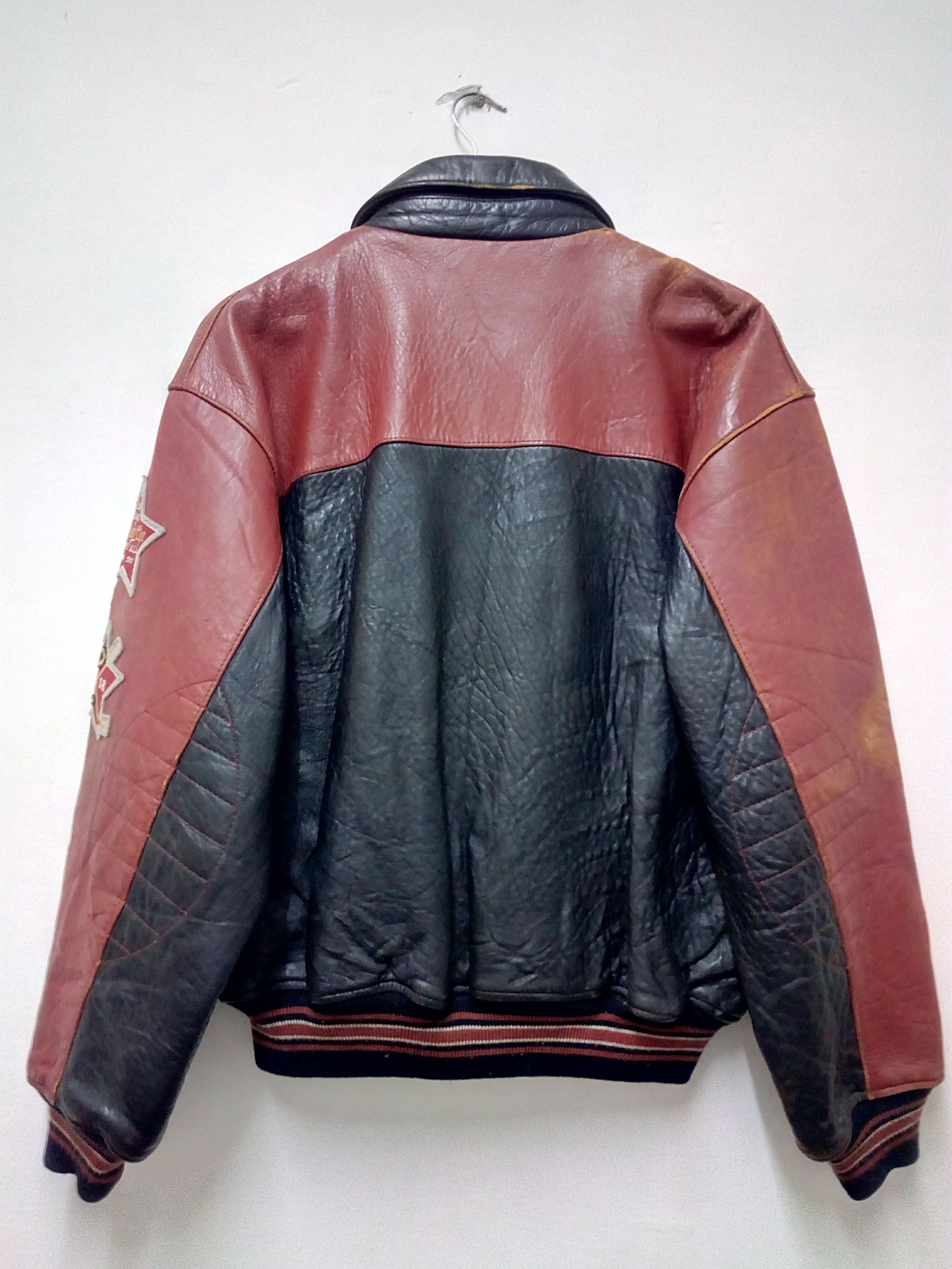 Avirex VINTAGE AVIREX LEATHER JACKET DISTRESSED Size US L / EU 52-54 / 3 - 6 Thumbnail