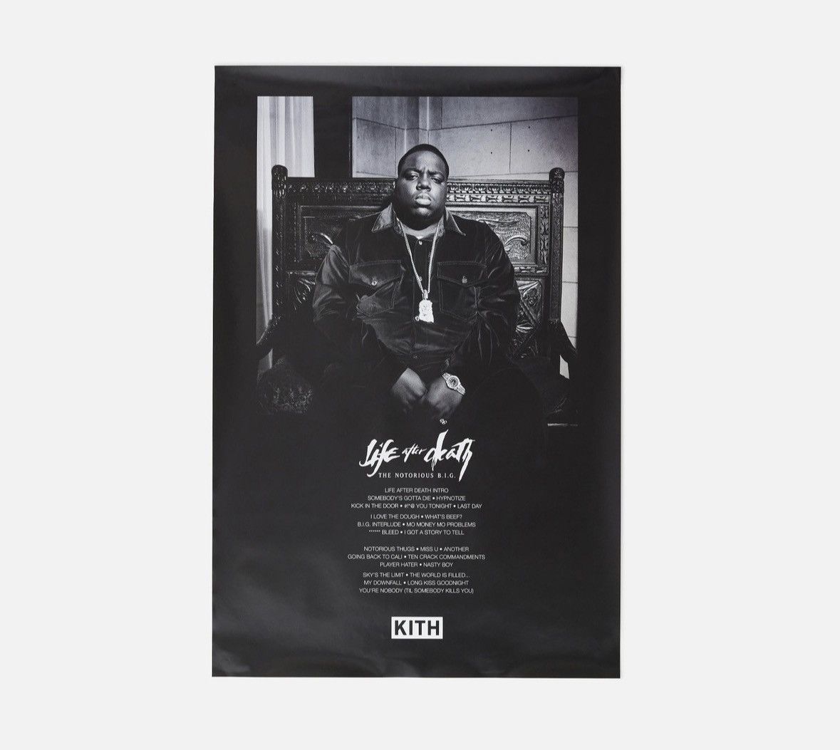 Vintage Kith Notorious BIG Life After Death Black Colorway Poster