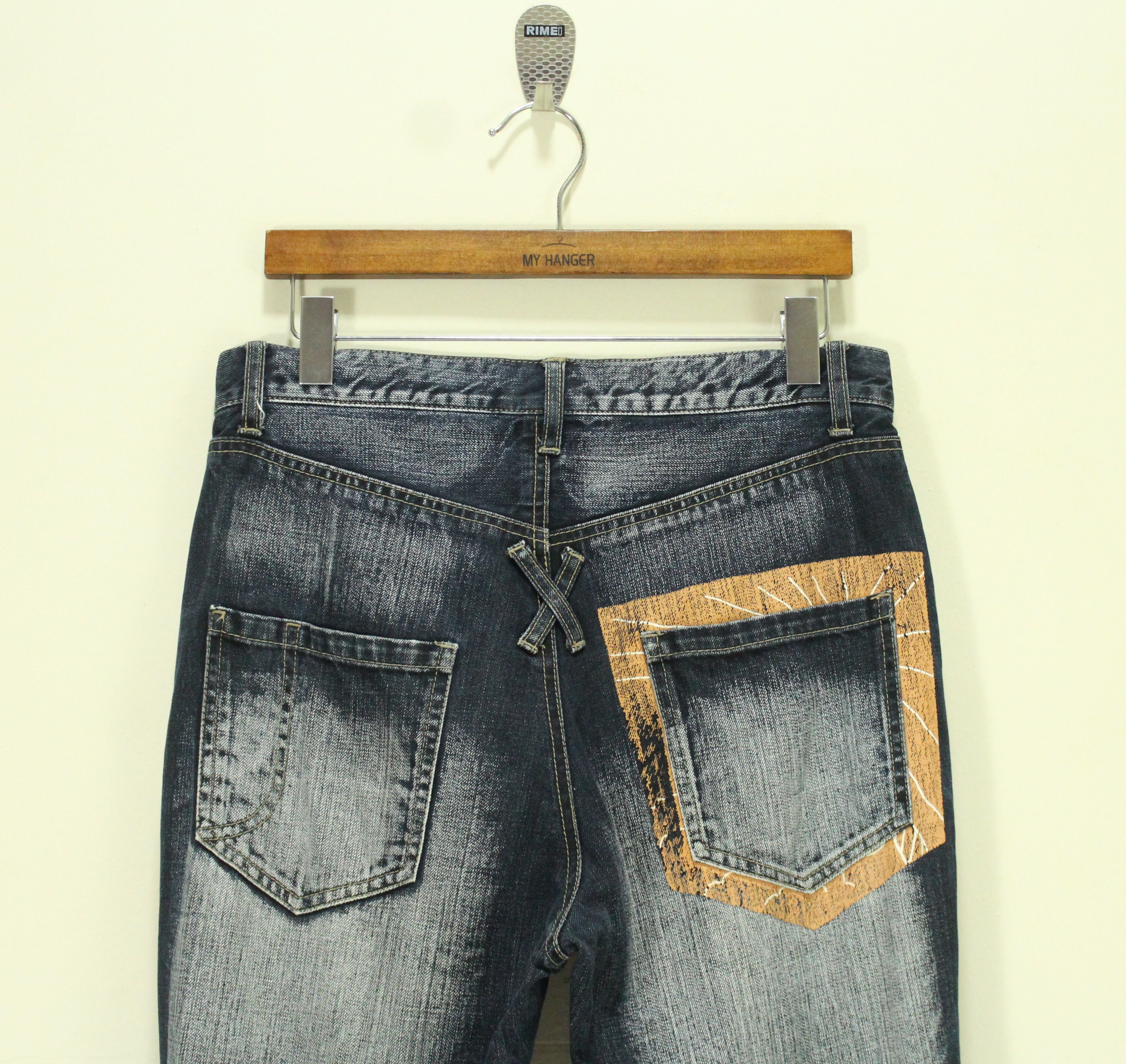 PPFM BOOZE PILLS POWDERS PPFM Denim Double Waist Studs Size US 31 - 13 Thumbnail