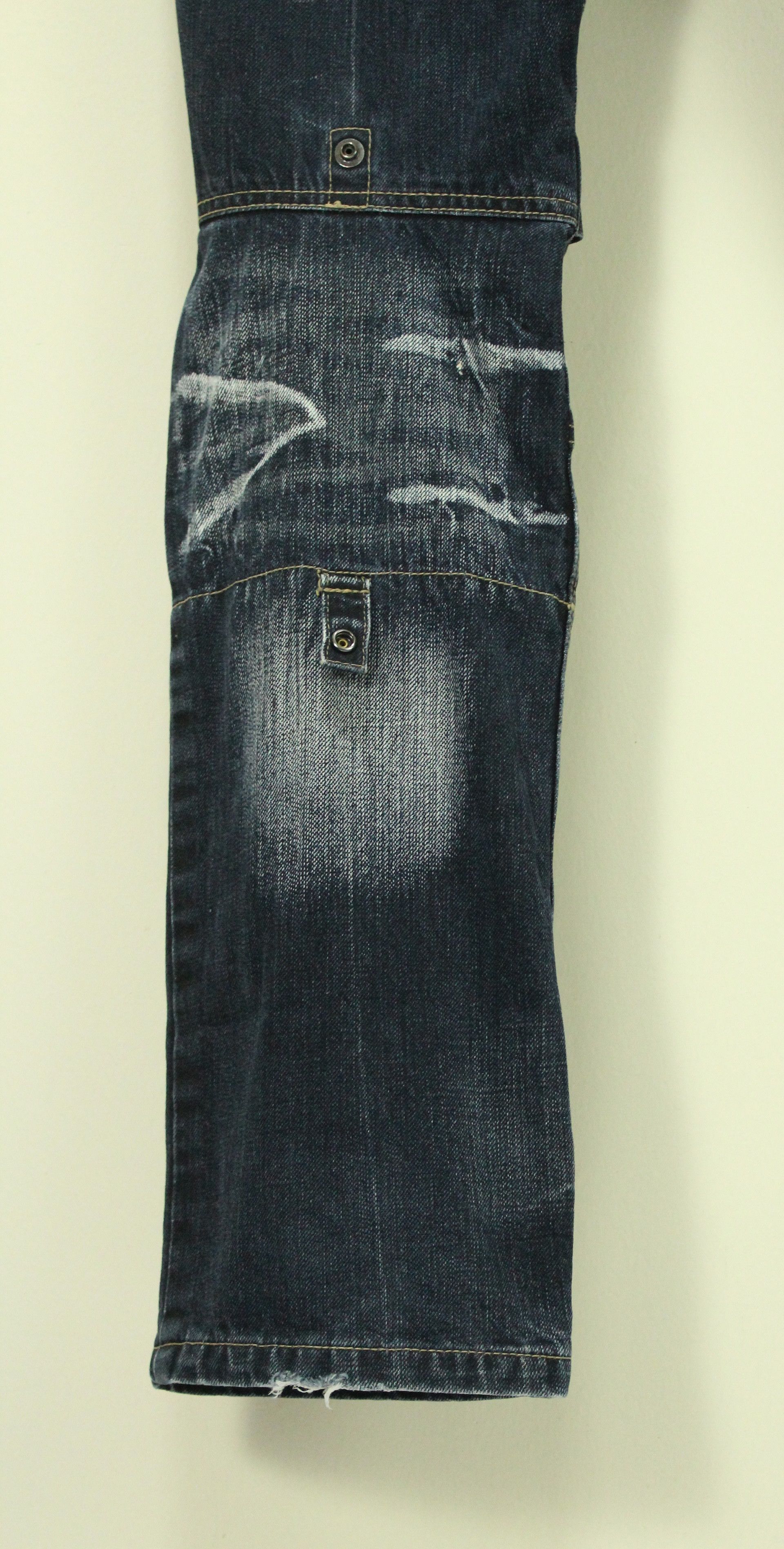 PPFM BOOZE PILLS POWDERS PPFM Denim Double Waist Studs Size US 31 - 17 Thumbnail
