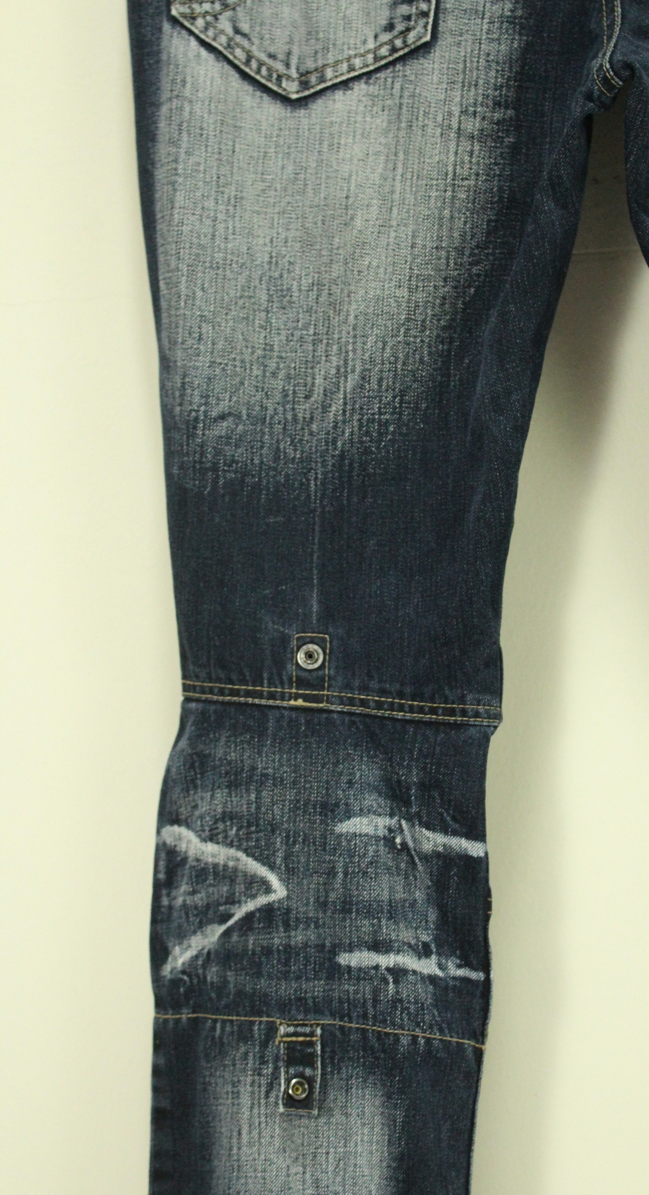 PPFM BOOZE PILLS POWDERS PPFM Denim Double Waist Studs Size US 31 - 16 Thumbnail