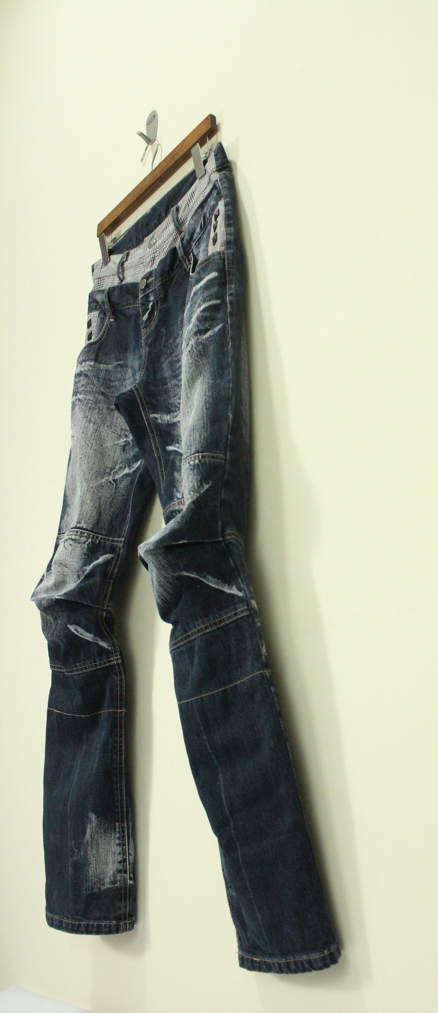PPFM BOOZE PILLS POWDERS PPFM Denim Double Waist Studs Size US 31 - 11 Thumbnail