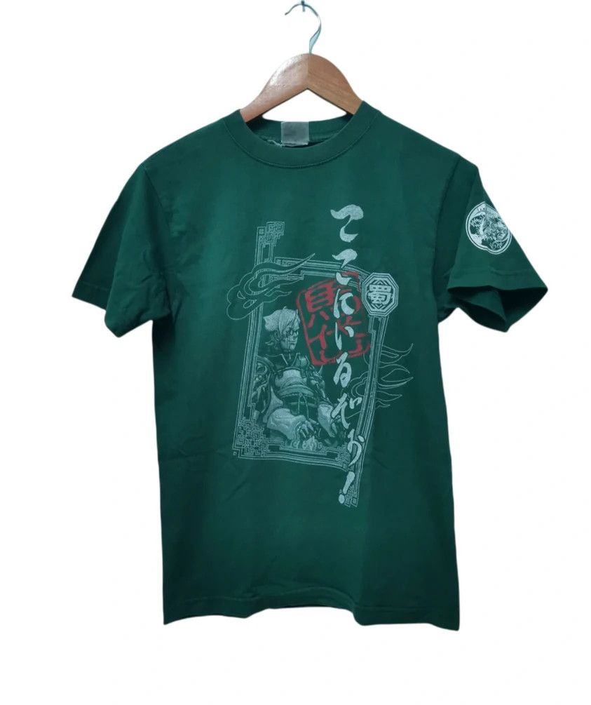 image of Anima x Vintage Sega Game Japan Anime Tee Fantasy Tekken Akira in Green, Men's (Size Small)