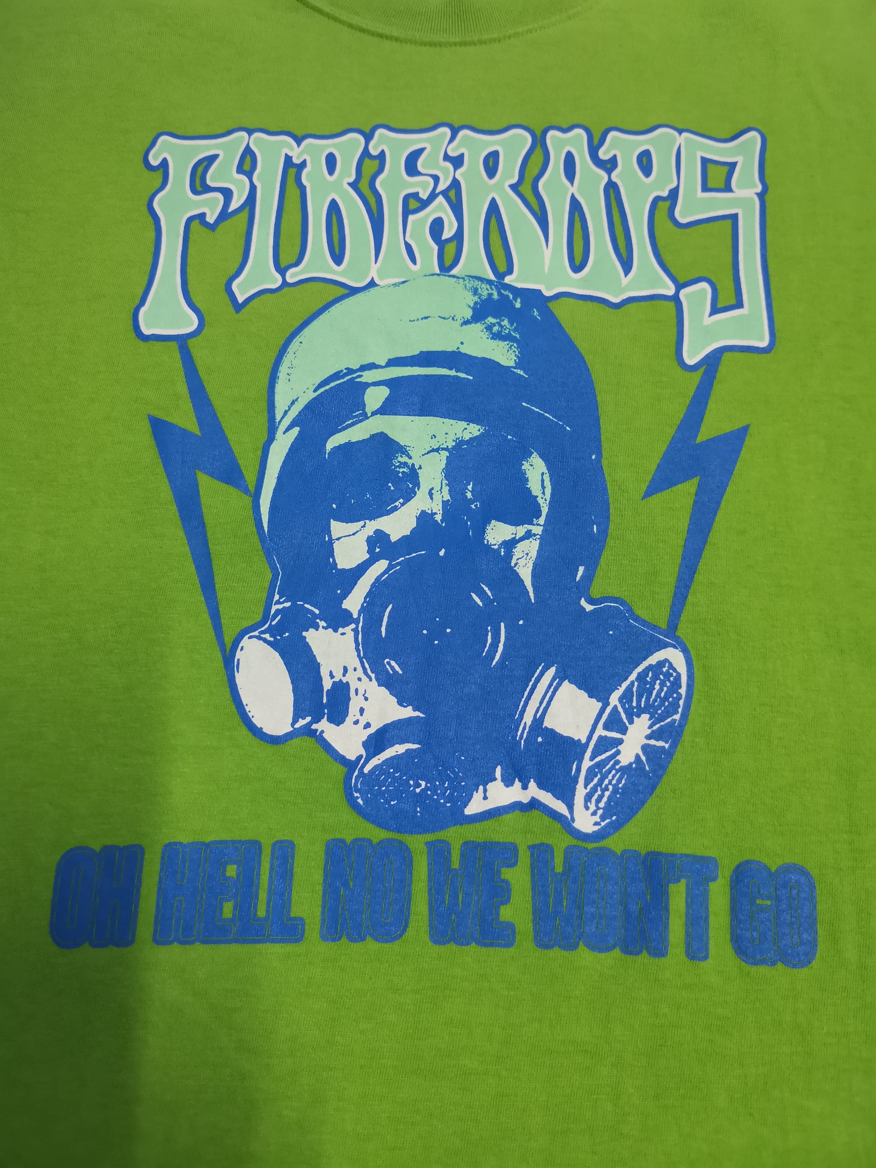 Fiberops Vintage Fiberops On Hell No We Won't Go Tee Japan Designer Size US L / EU 52-54 / 3 - 1 Thumbnail