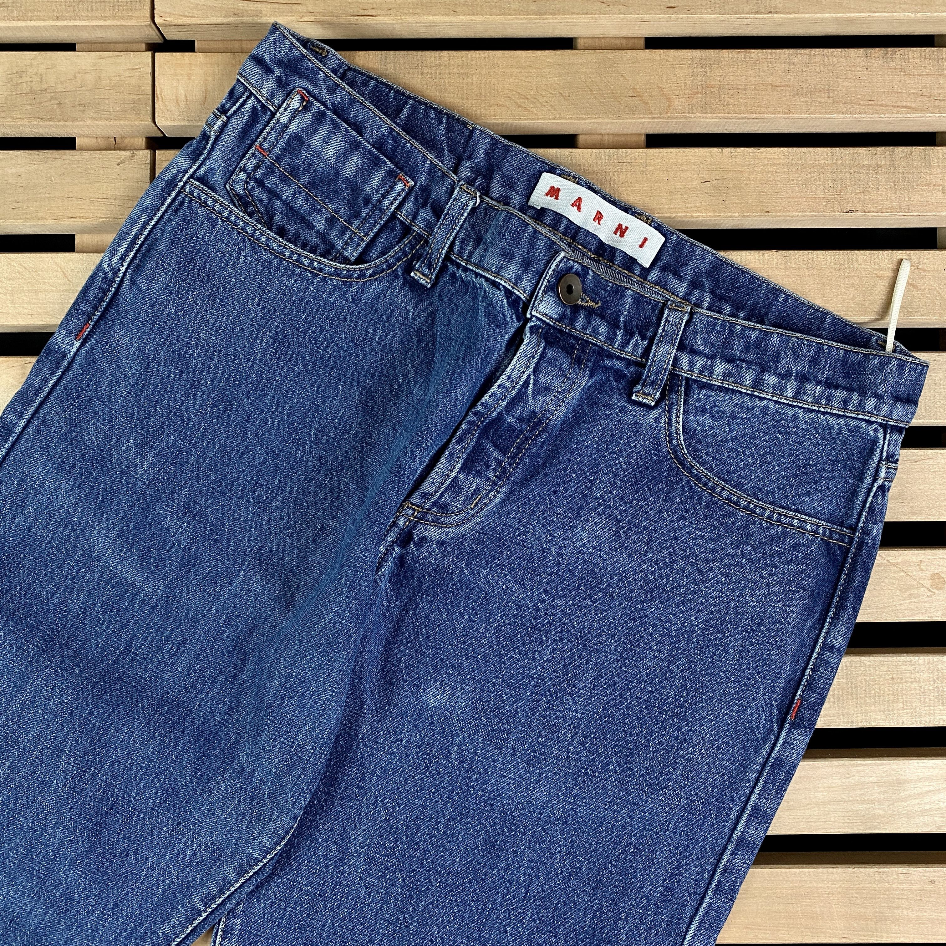 Marni Womens Jeans Denim Bridge Pants Marni Size 26 Blue Size 26" / US 2 / IT 38 - 2 Thumbnail