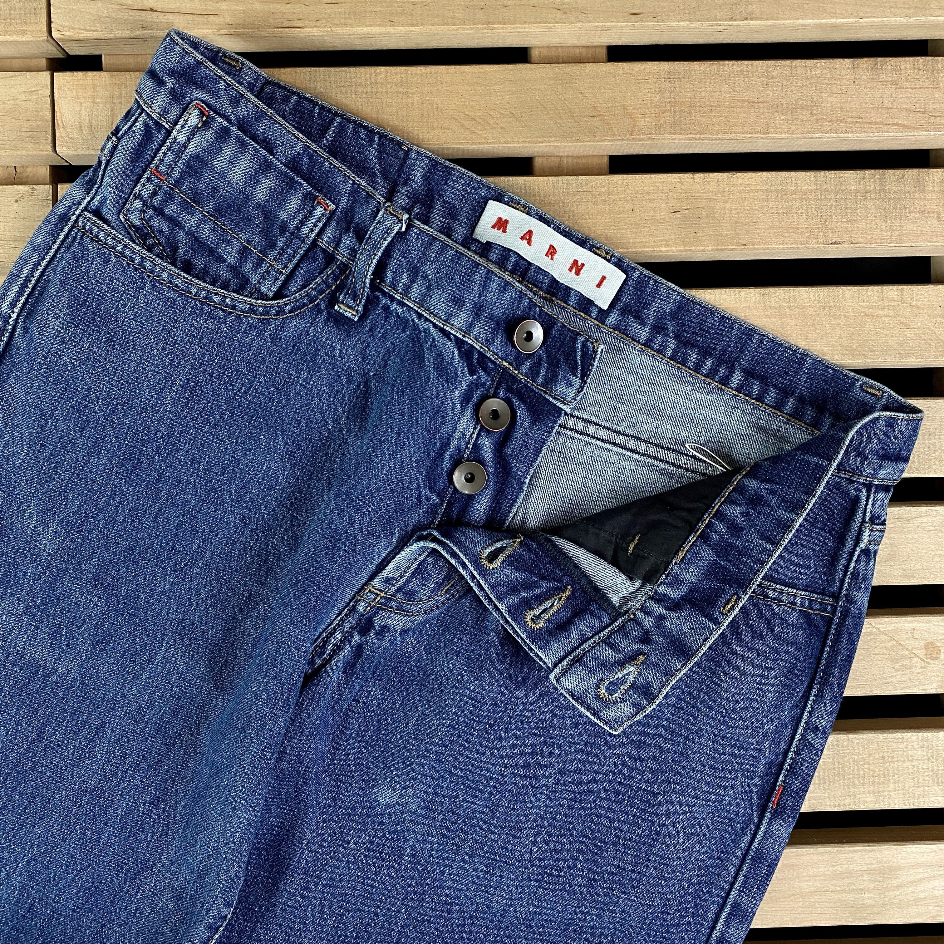 Marni Womens Jeans Denim Bridge Pants Marni Size 26 Blue Size 26" / US 2 / IT 38 - 4 Thumbnail