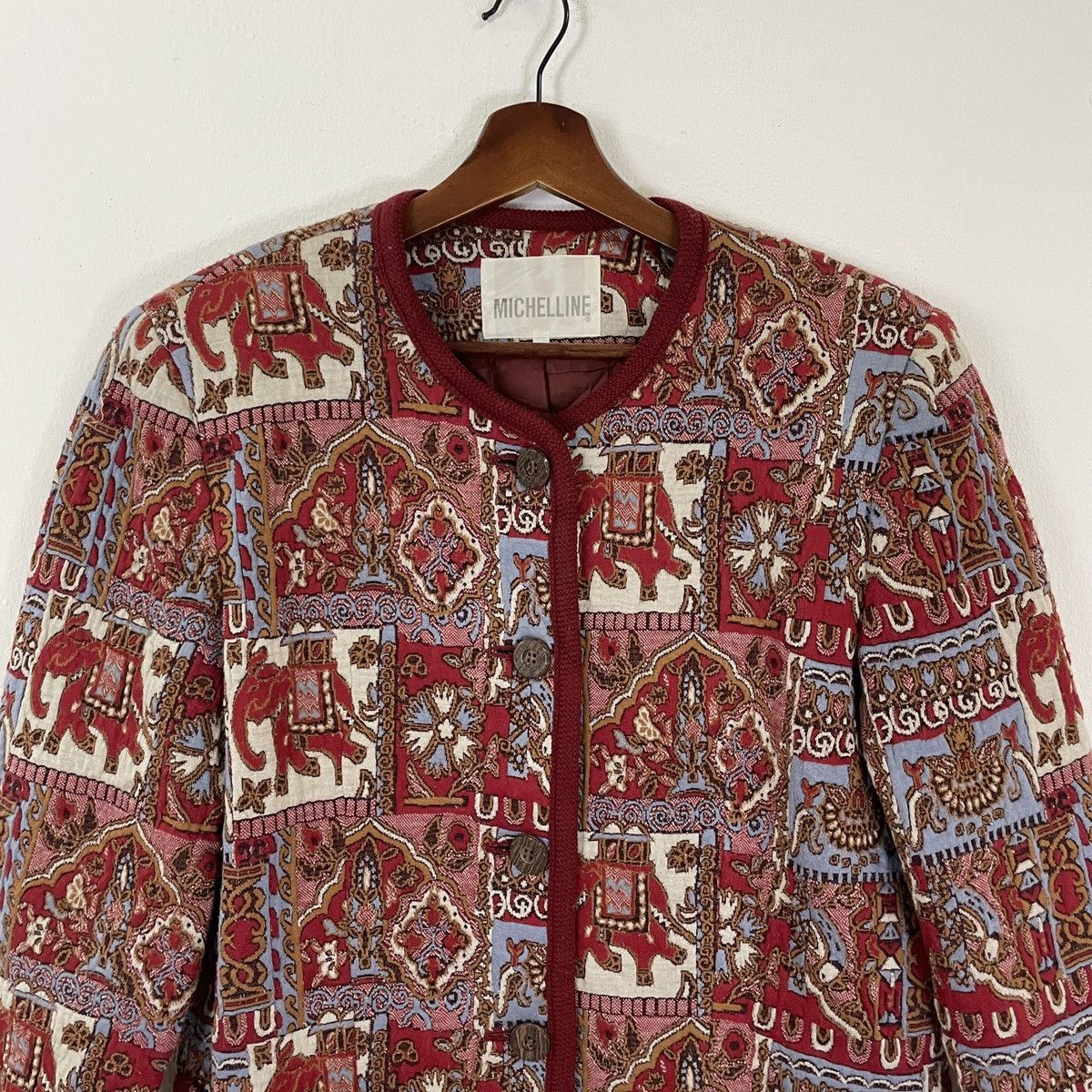 Habitat × Japanese Brand Vintage Michelline Habitat Unisex Tweed Jacket Size US M / EU 48-50 / 2 - 4 Thumbnail