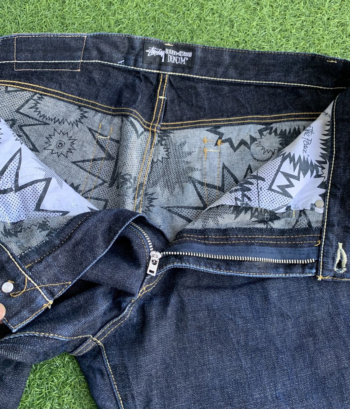 Stussy Vintage Stussy Rough & Rugged Denim Size US 33 - 14 Thumbnail