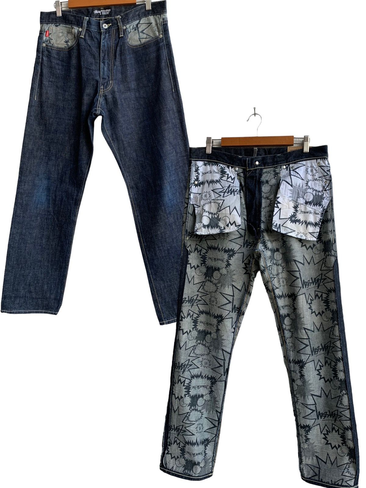 20471120 × Streetwear × Stussy Vintage Stussy Rough & Rugged Denim 