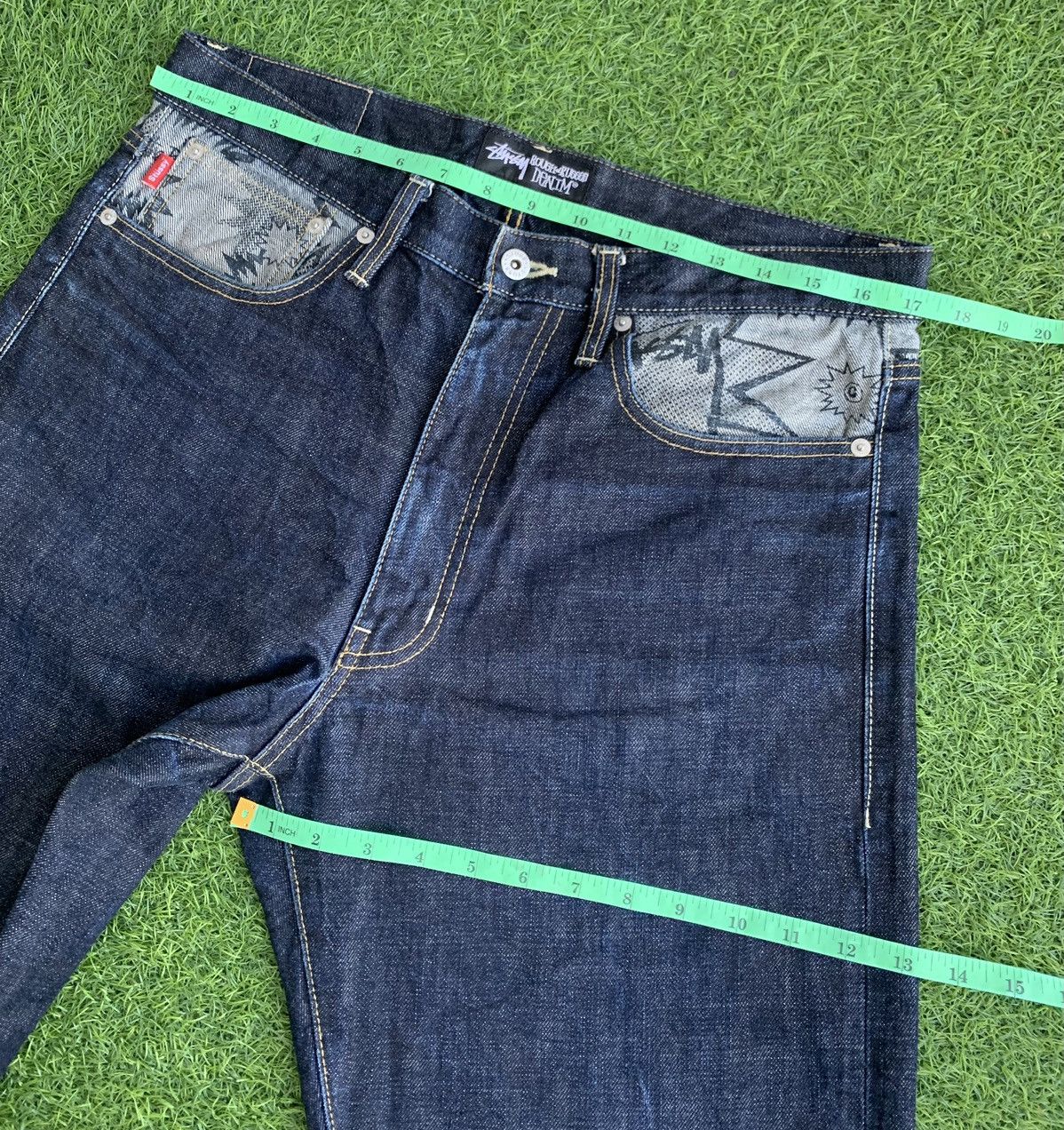 Stussy Vintage Stussy Rough & Rugged Denim Size US 33 - 17 Thumbnail
