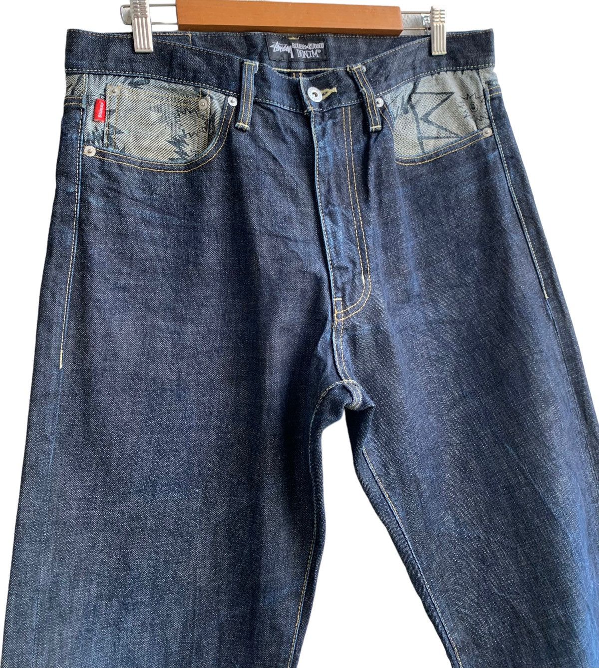 Stussy Vintage Stussy Rough & Rugged Denim Size US 33 - 6 Thumbnail