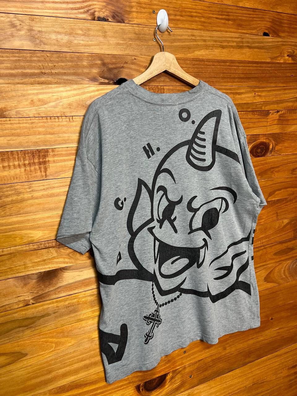 Vintage VINTAGE ONE HORN GHOST DEVIL OVERPRINT TEES Size US L / EU 52-54 / 3 - 5 Thumbnail