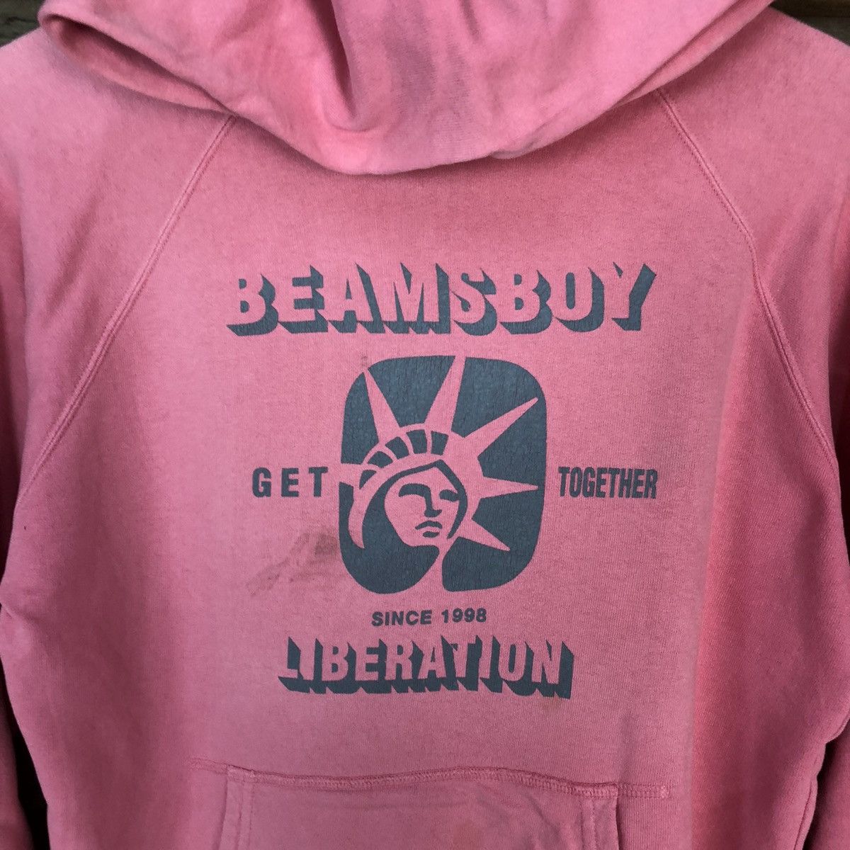 Beams Japan Beams Boy Pink vintage Hoodie sweatshirt #4771 Size S / US 4 / IT 40 - 6 Thumbnail