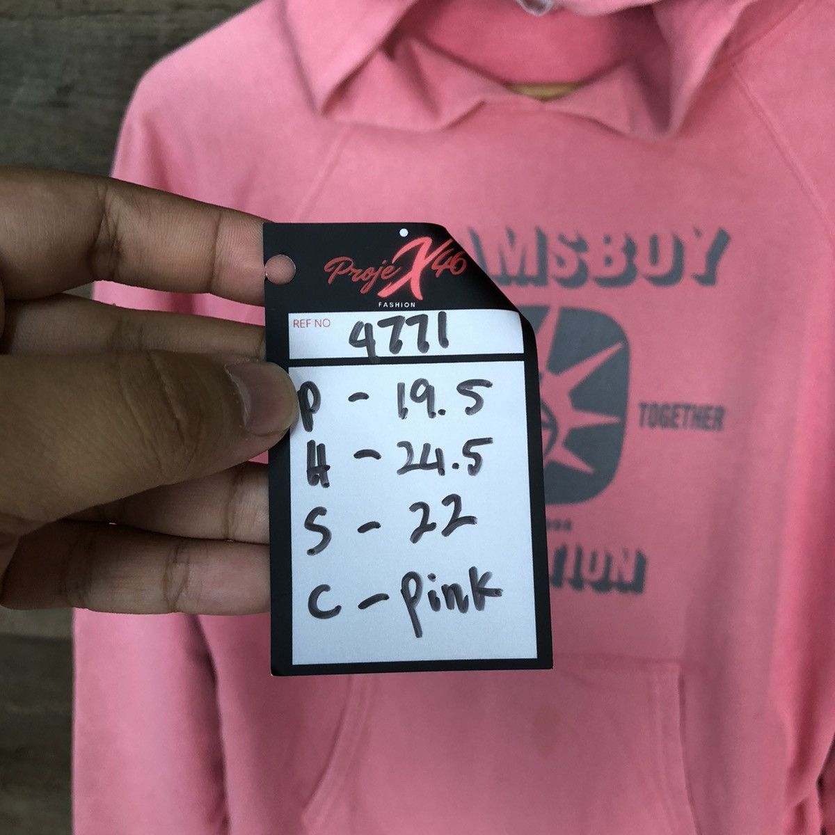 Beams Japan Beams Boy Pink vintage Hoodie sweatshirt #4771 Size S / US 4 / IT 40 - 9 Thumbnail