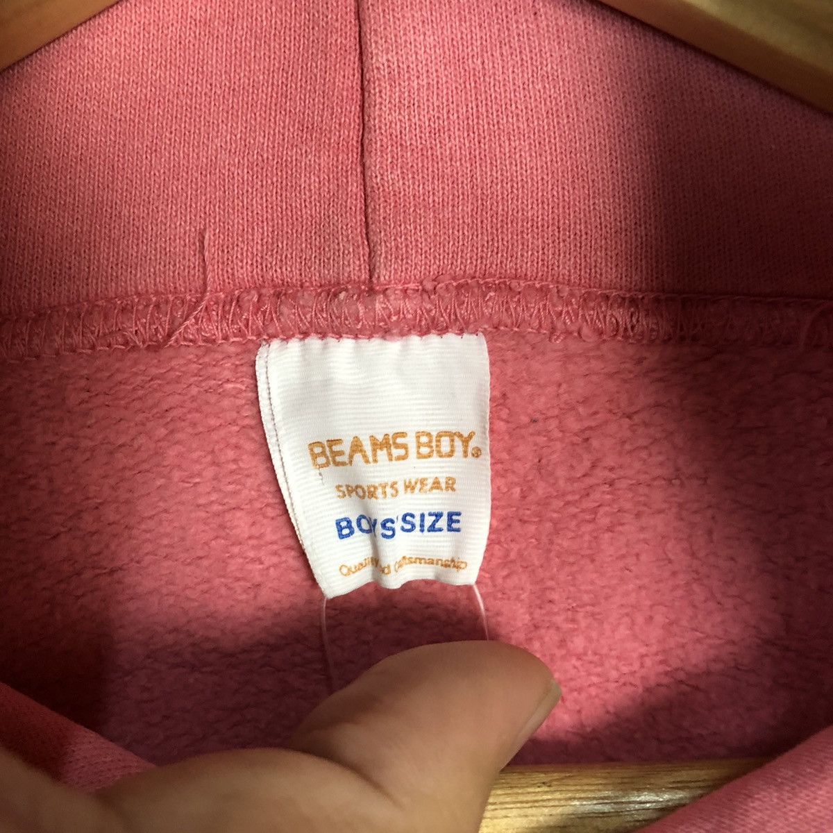 Beams Japan Beams Boy Pink vintage Hoodie sweatshirt #4771 Size S / US 4 / IT 40 - 7 Thumbnail
