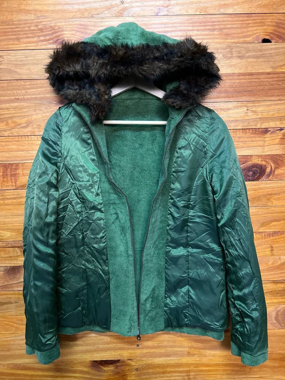 L.L. Bean L.L.BEAN WOOL WOMEN HOODIE JACKET Size US M / EU 48-50 / 2 - 10 Thumbnail