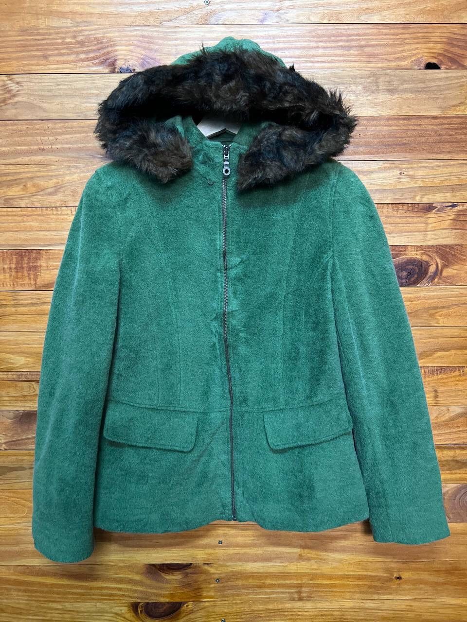 L.L. Bean L.L.BEAN WOOL WOMEN HOODIE JACKET Size US M / EU 48-50 / 2 - 1 Thumbnail