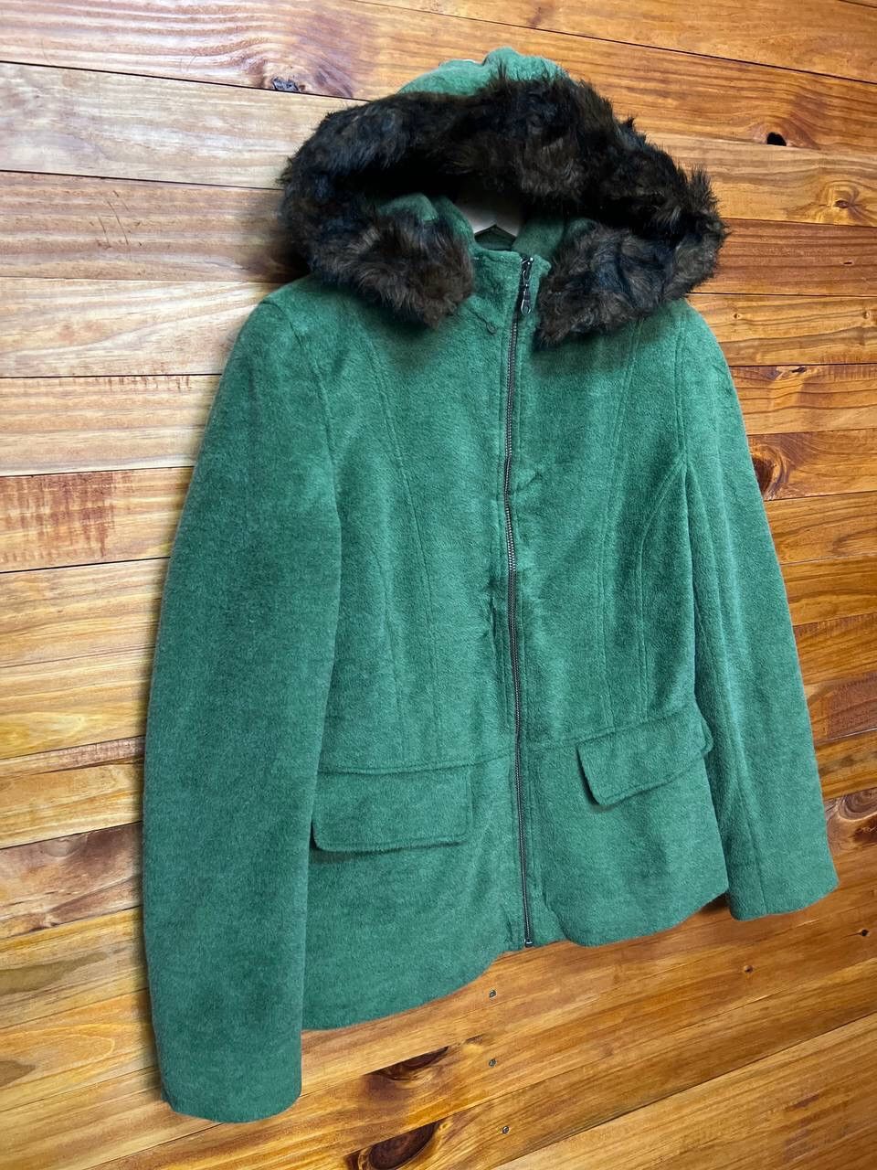 L.L. Bean L.L.BEAN WOOL WOMEN HOODIE JACKET Size US M / EU 48-50 / 2 - 2 Thumbnail