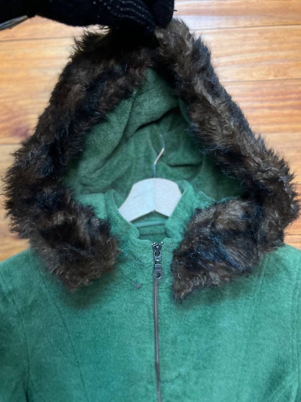 L.L. Bean L.L.BEAN WOOL WOMEN HOODIE JACKET Size US M / EU 48-50 / 2 - 7 Thumbnail