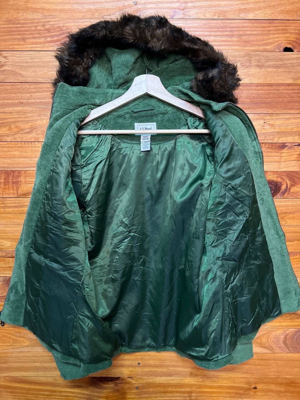 L.L. Bean L.L.BEAN WOOL WOMEN HOODIE JACKET Size US M / EU 48-50 / 2 - 9 Thumbnail