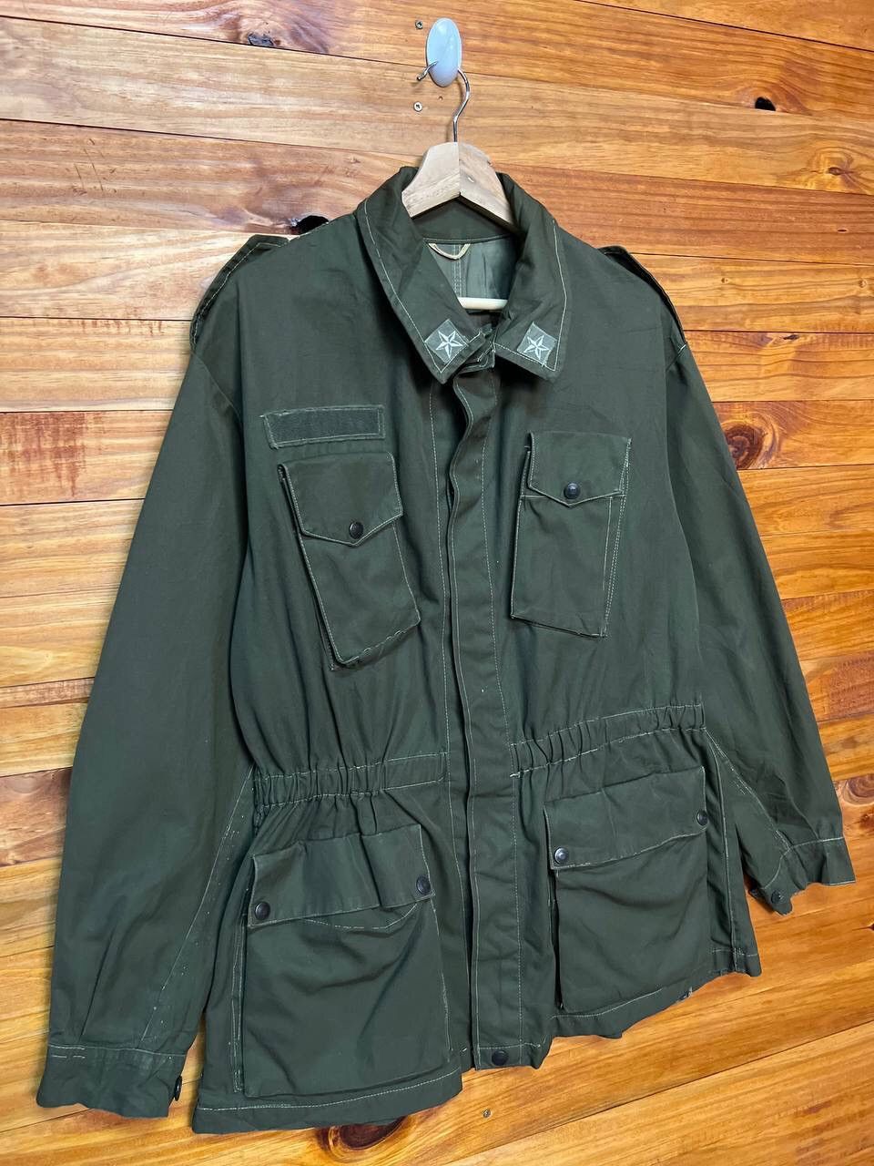 Vintage 🔥RARE🔥ITALIAN ARMY COMBAT JACKET Size US L / EU 52-54 / 3 - 2 Thumbnail