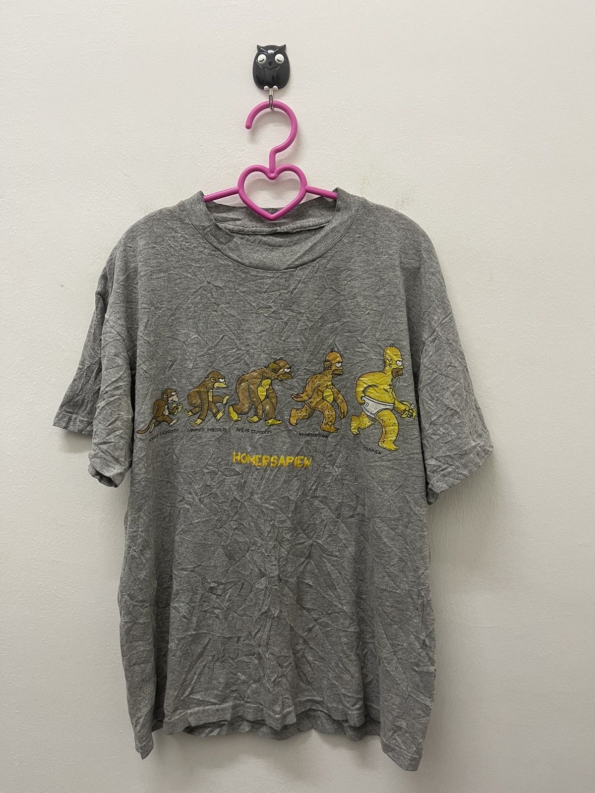 The Simpsons Rare Vintage HOMERSAPIEN The Simpsons Homer Simpson Y2k Tee Size US M / EU 48-50 / 2 - 1 Thumbnail
