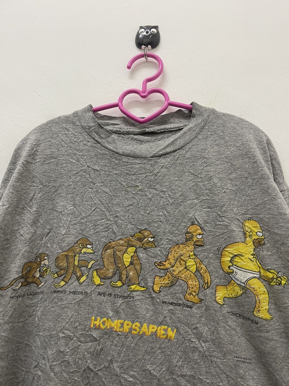 The Simpsons Rare Vintage HOMERSAPIEN The Simpsons Homer Simpson Y2k Tee Size US M / EU 48-50 / 2 - 2 Thumbnail