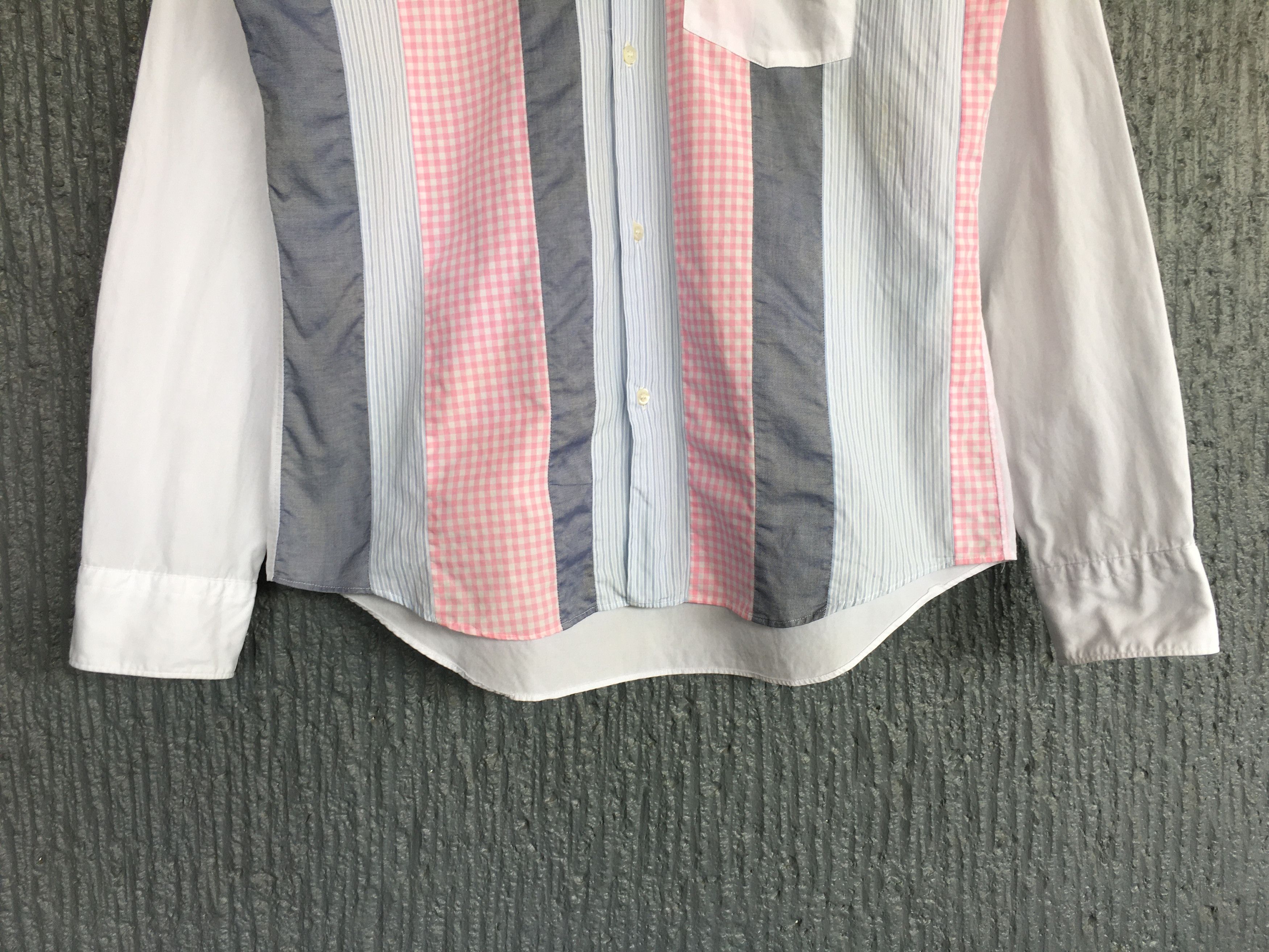 Comme des Garcons Homme Deux Homme Deux CDG Button Up Stripe Shirt Size US S / EU 44-46 / 1 - 3 Thumbnail