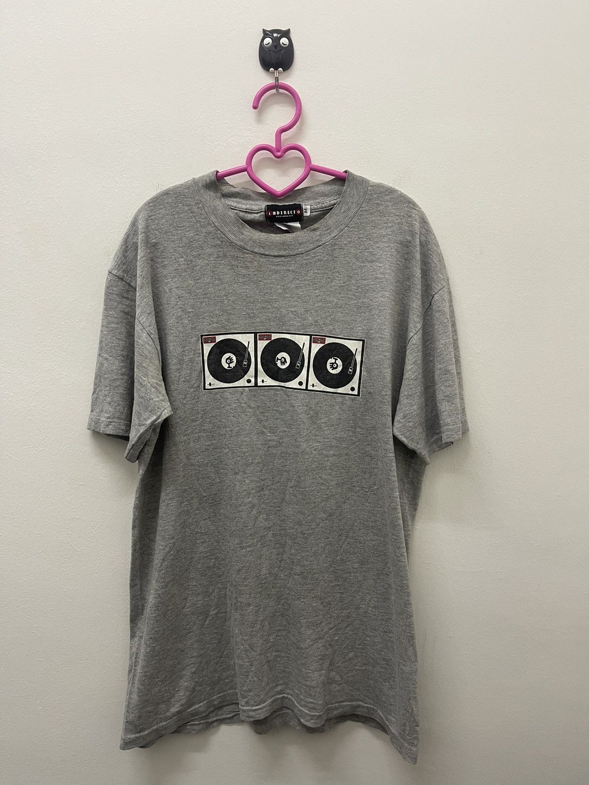 image of Band Tees x Logic Vintage Indirecto Records Logic Mmw Tee in Grey, Men's (Size Medium)