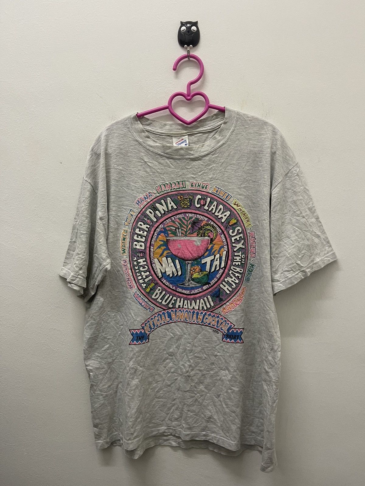 Rare Vintage OFFICIAL HAWAIIAN COCKTAIL Made in USA Tee