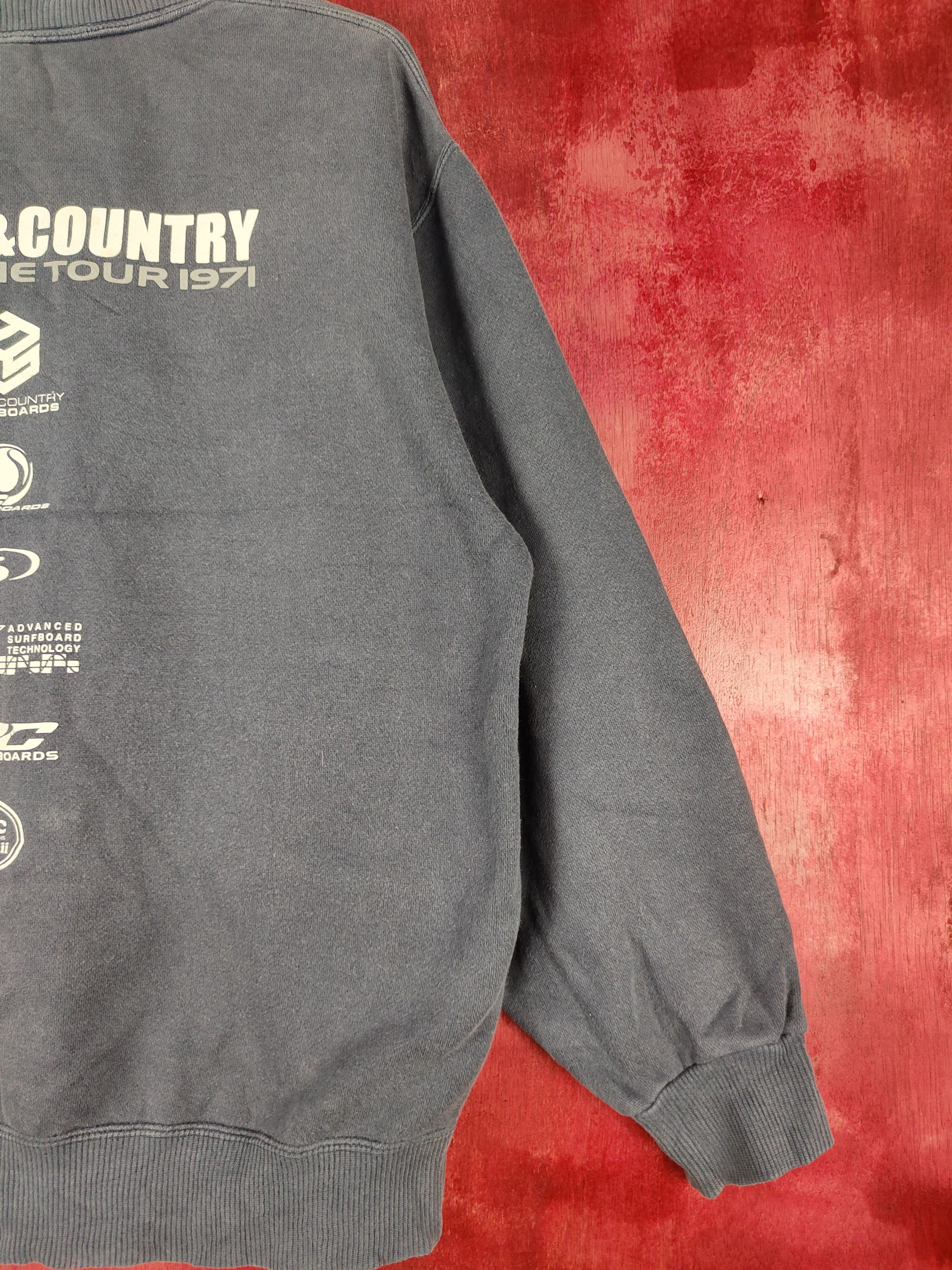 Japanese Brand T&C Surf Design Gray faded worn vintage Sweatshirt #4831 Size US M / EU 48-50 / 2 - 4 Thumbnail