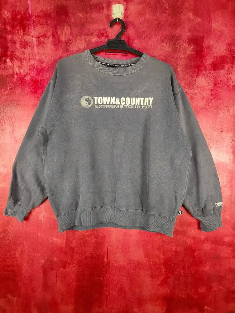 Japanese Brand T&C Surf Design Gray faded worn vintage Sweatshirt #4831 Size US M / EU 48-50 / 2 - 11 Thumbnail
