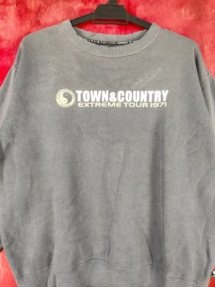 Japanese Brand T&C Surf Design Gray faded worn vintage Sweatshirt #4831 Size US M / EU 48-50 / 2 - 10 Thumbnail