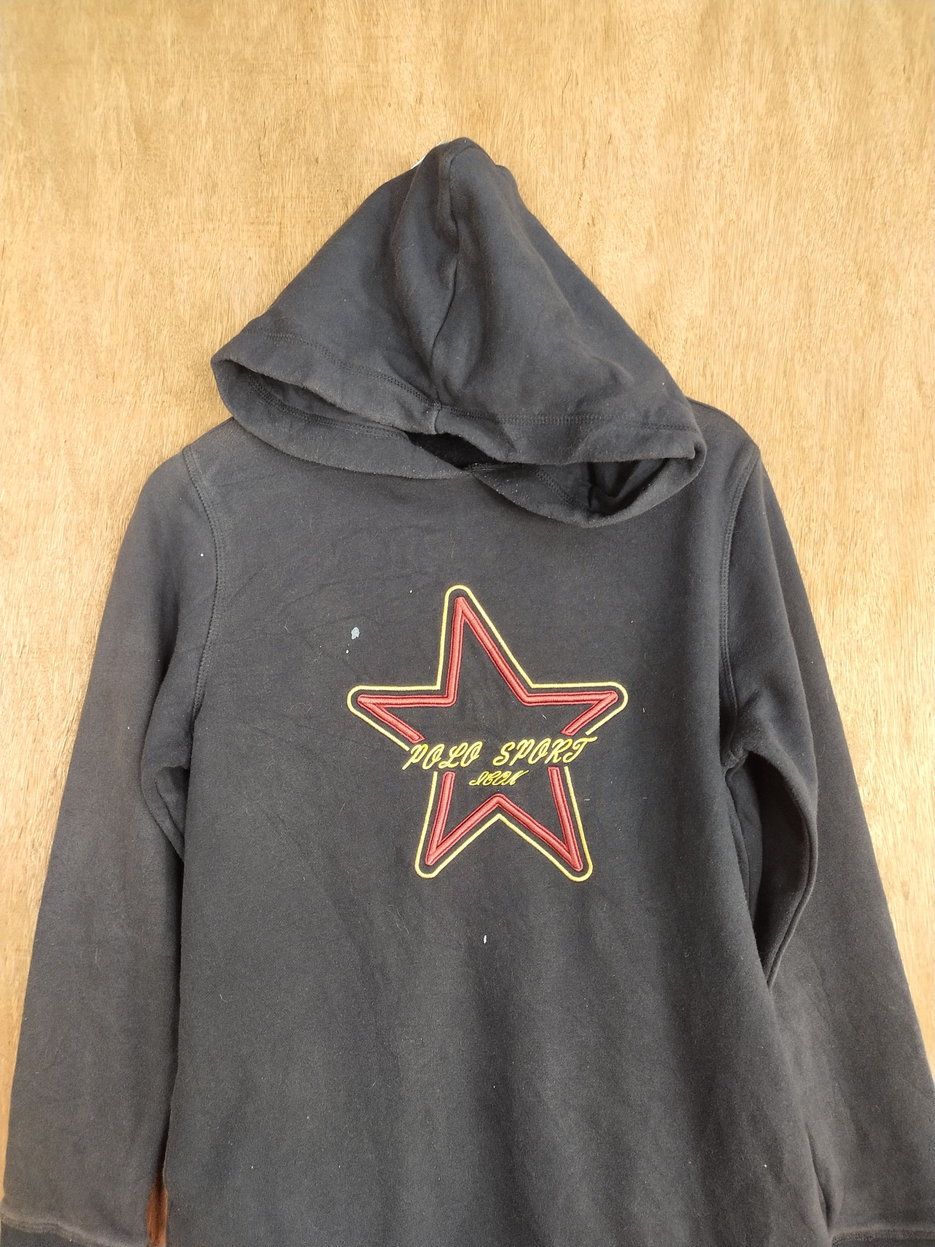 Polo Ralph Lauren Polo Sport star black sweatshirt hoodie #S144 Size M / US 6-8 / IT 42-44 - 2 Thumbnail