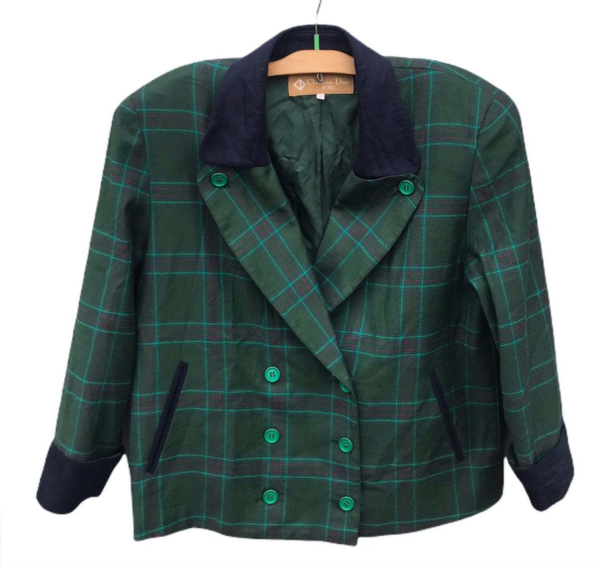 Christian dior sports tartan jacket