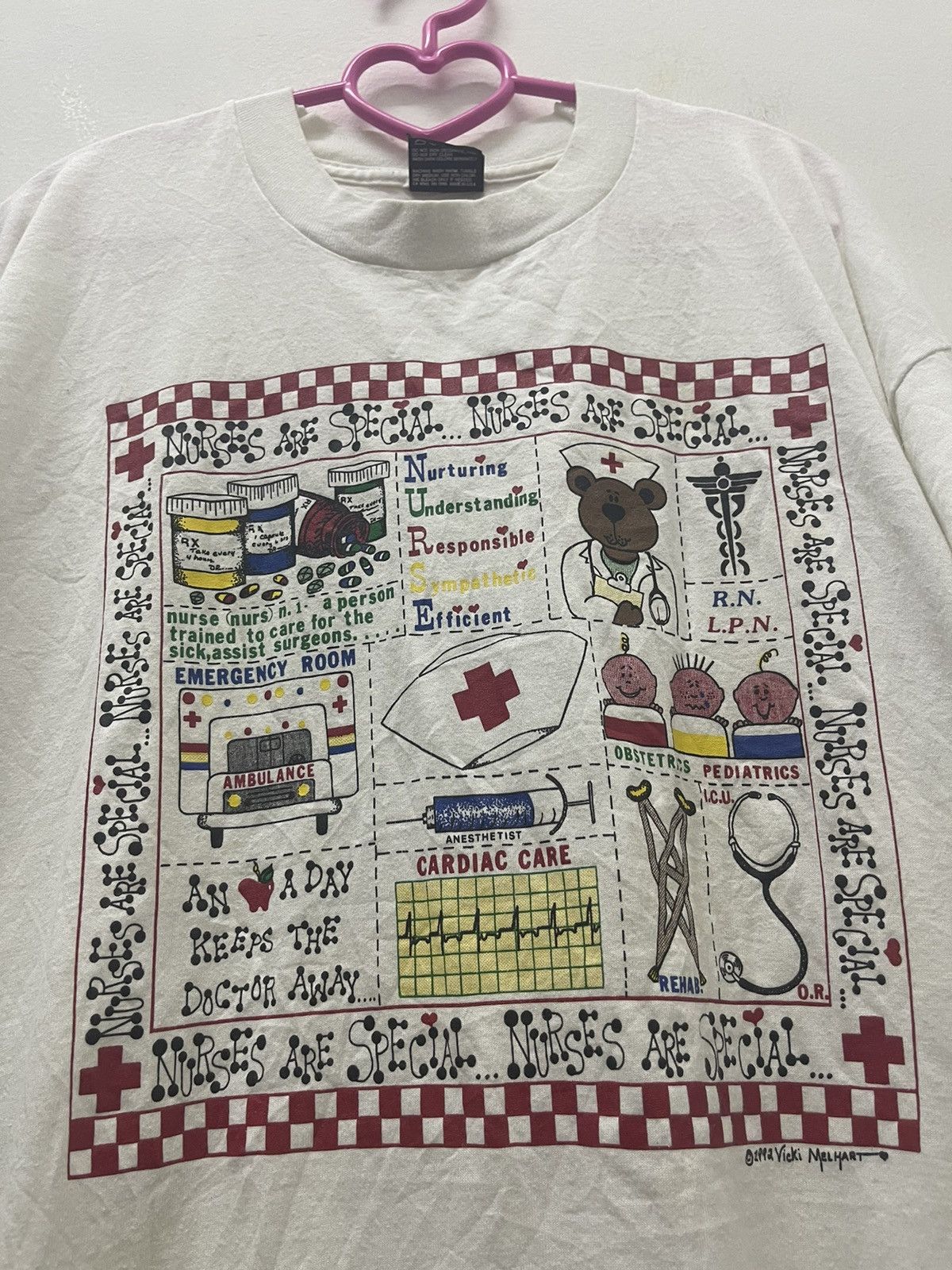 Vintage Rare Vintage NURSE ARE SPECIAL 1992 Vicki Melhart Size US XL / EU 56 / 4 - 2 Thumbnail