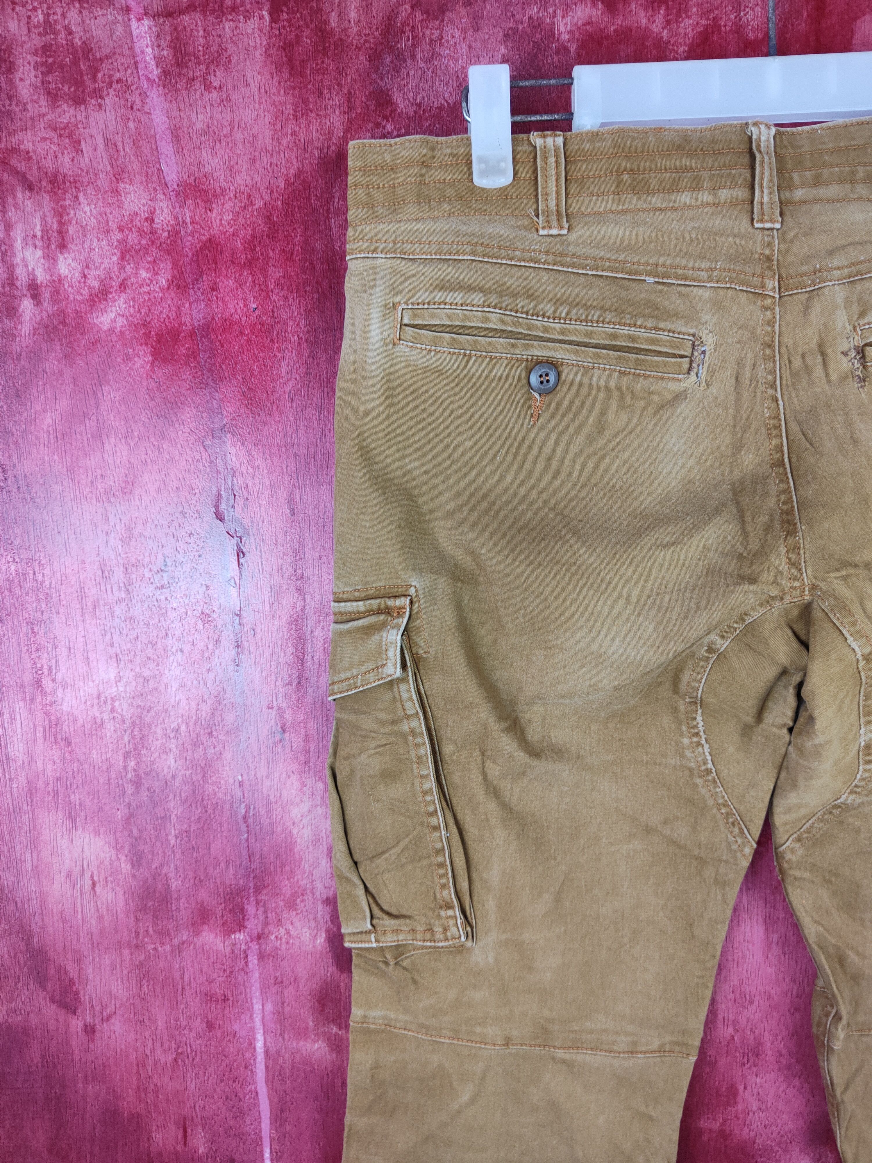 Japanese Brand × Vintage Geride Brown Multi Pocket Tactical Cargo Pants #5317 Size US 33 - 9 Thumbnail