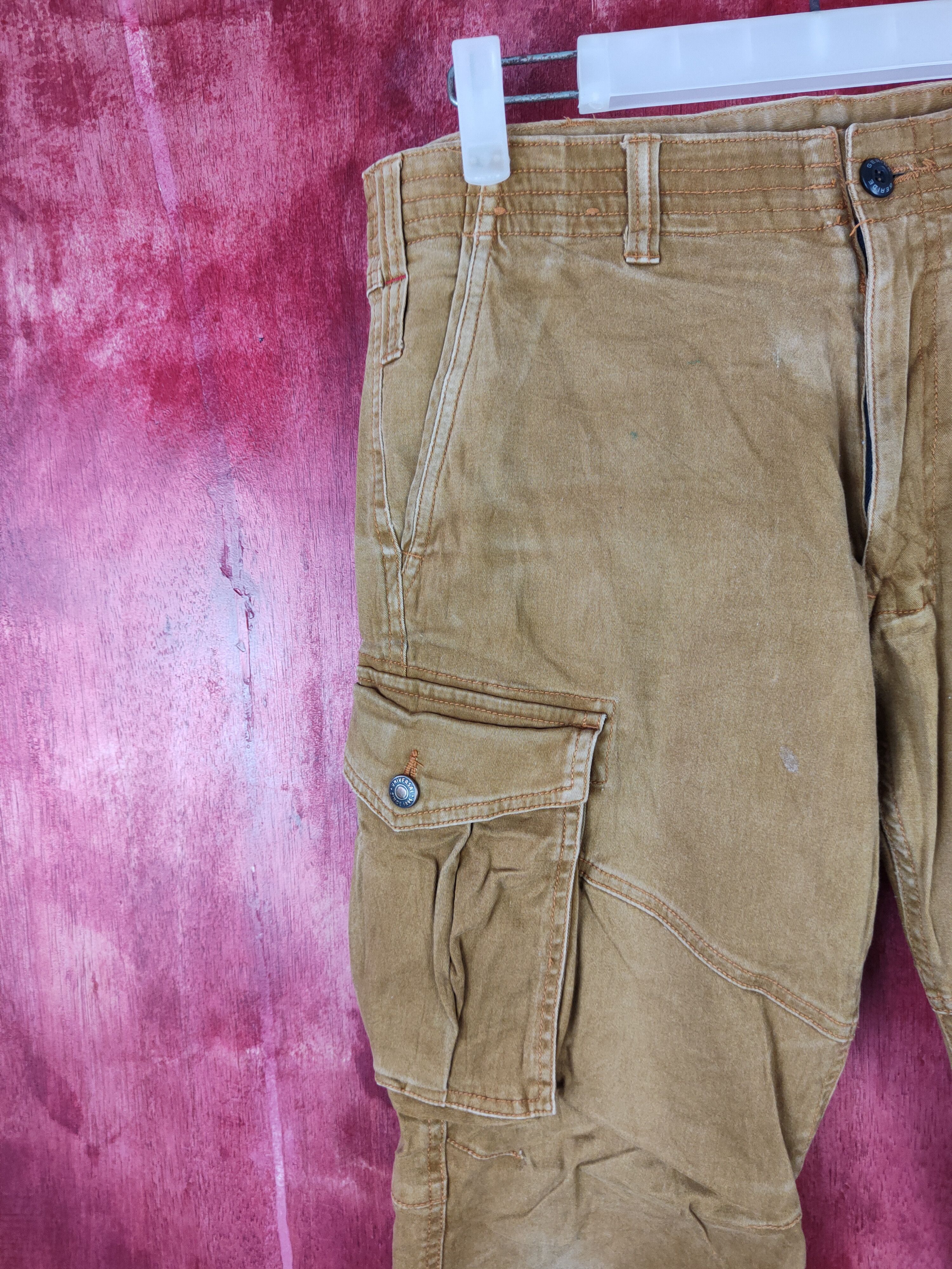 Japanese Brand × Vintage Geride Brown Multi Pocket Tactical Cargo Pants #5317 Size US 33 - 3 Thumbnail